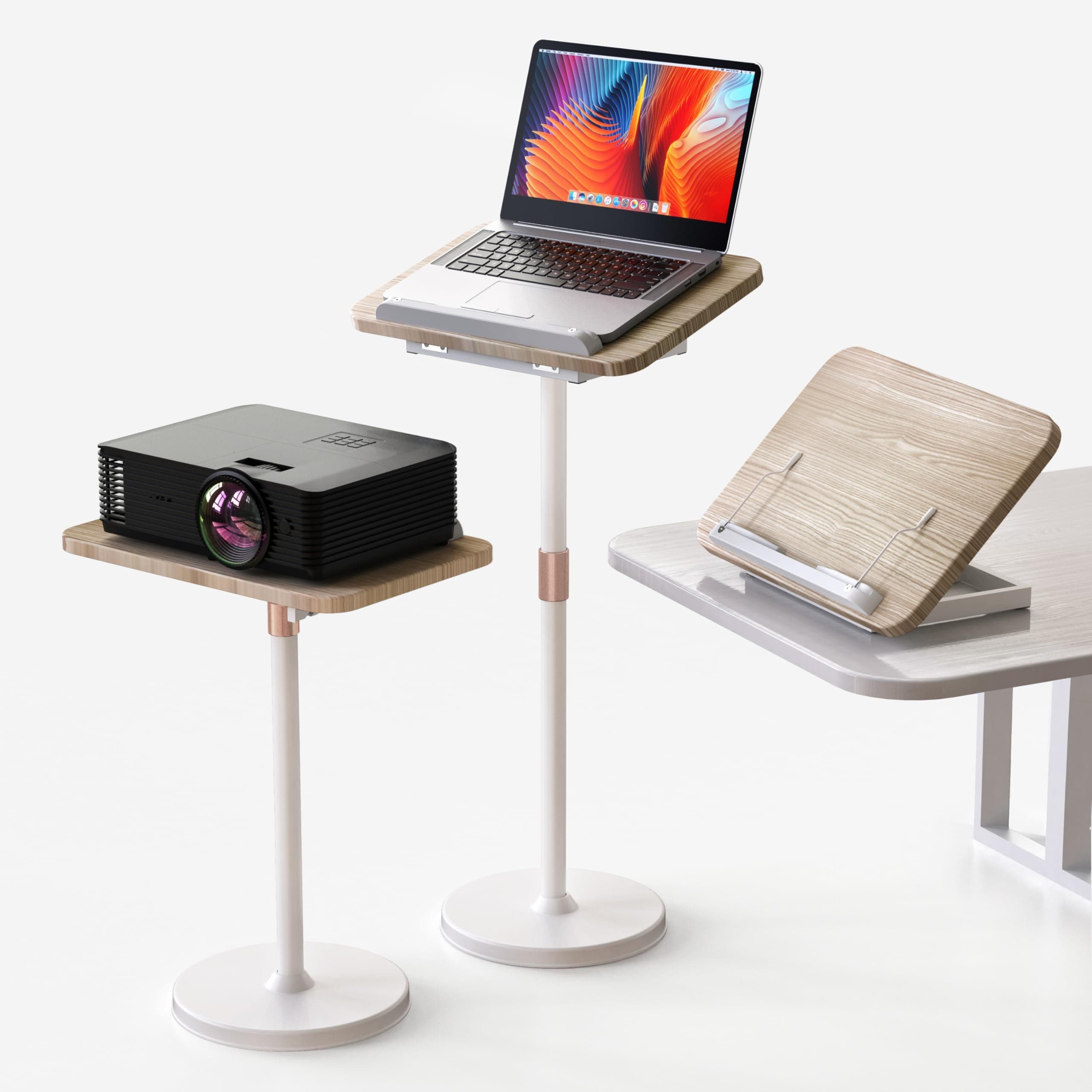 NAMON Portable Laptop Floor Stand White
