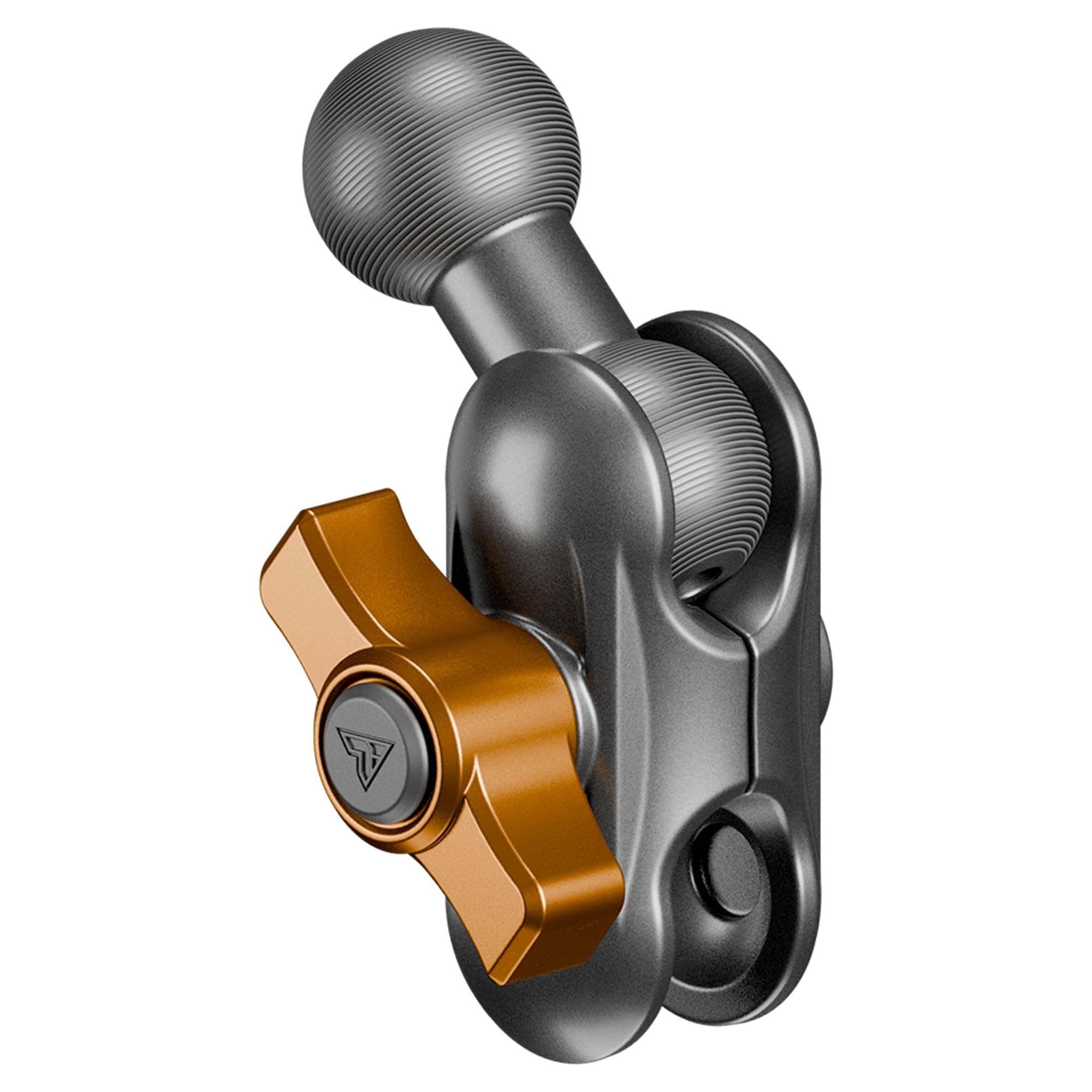 Tackform DURALOCK 20mm Ball and Socket Arm 2.3” Extension/Dropdown Kit - Medium Reach | 6061-T6 CNC Billet Aluminum | NOT Compatible with 1" / B Sized Systems | Orange Knob
