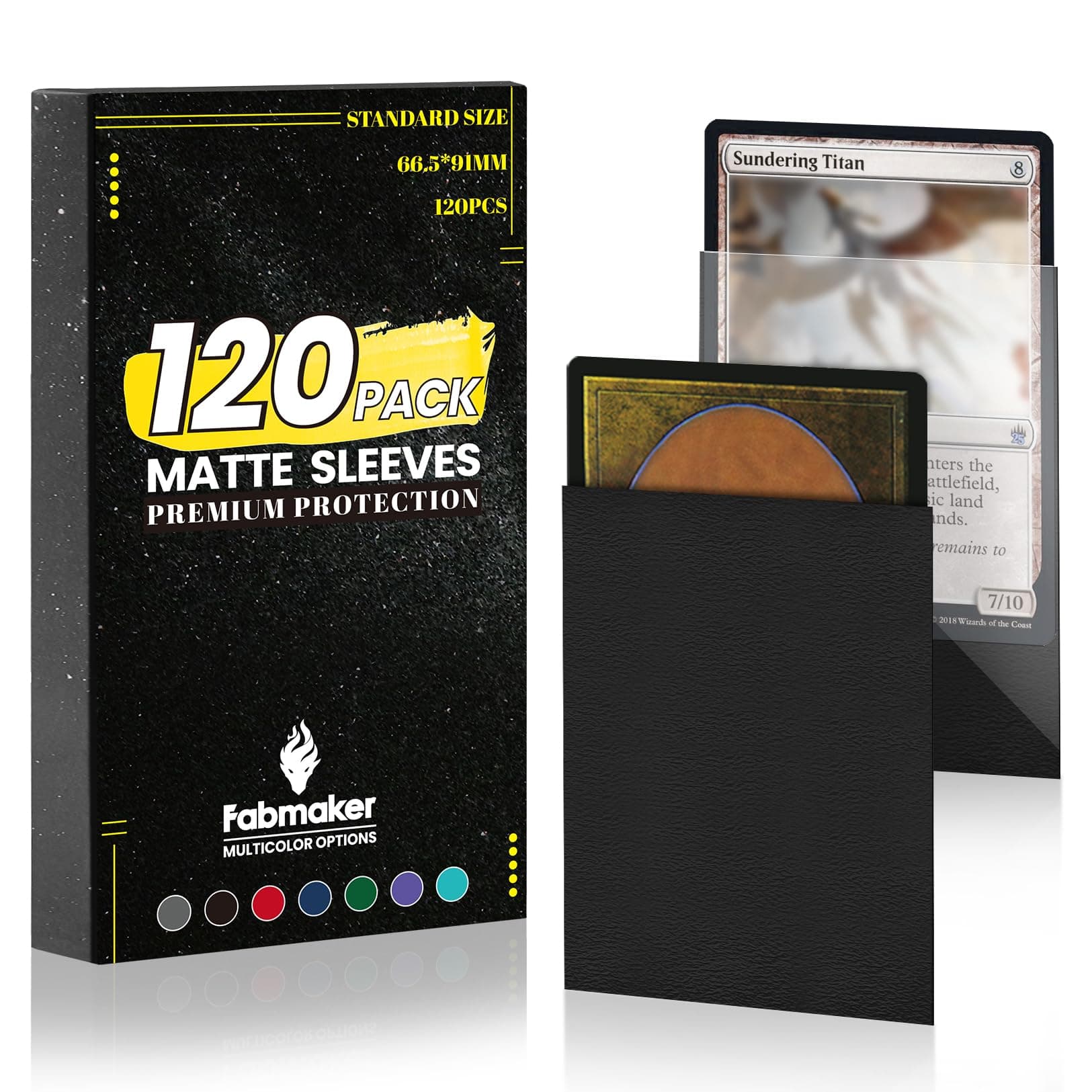 120Pack Card Sleeves for Trading Cards,Matte Card Sleeves Deck Card Covers