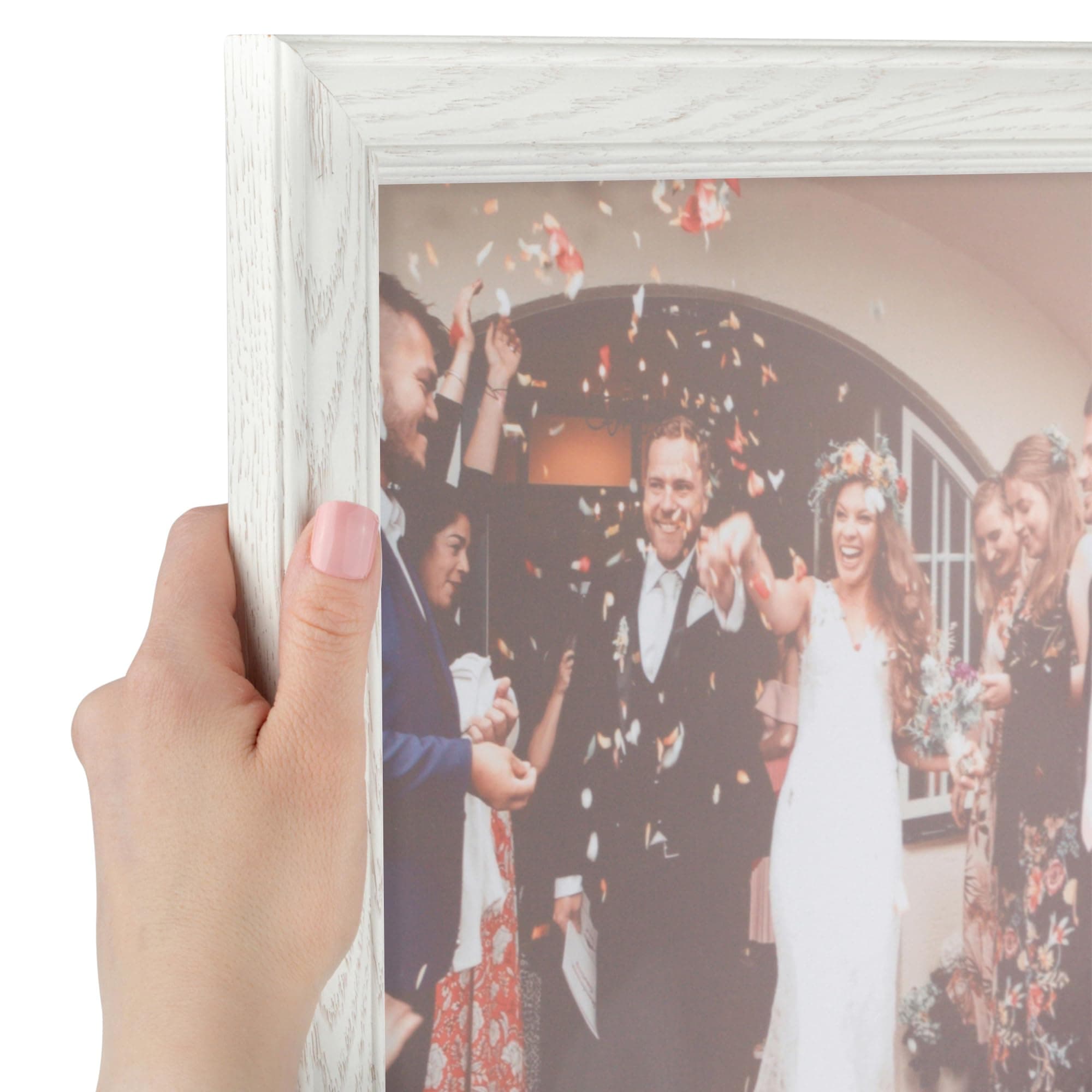 ArtToFrames 7x13 Inch White Picture Frame, This 1.25 Inch Custom Poster Frame is White - Comes with Regular Glass and Corrugated Backing (2WOM0151-59504-475-7x13)