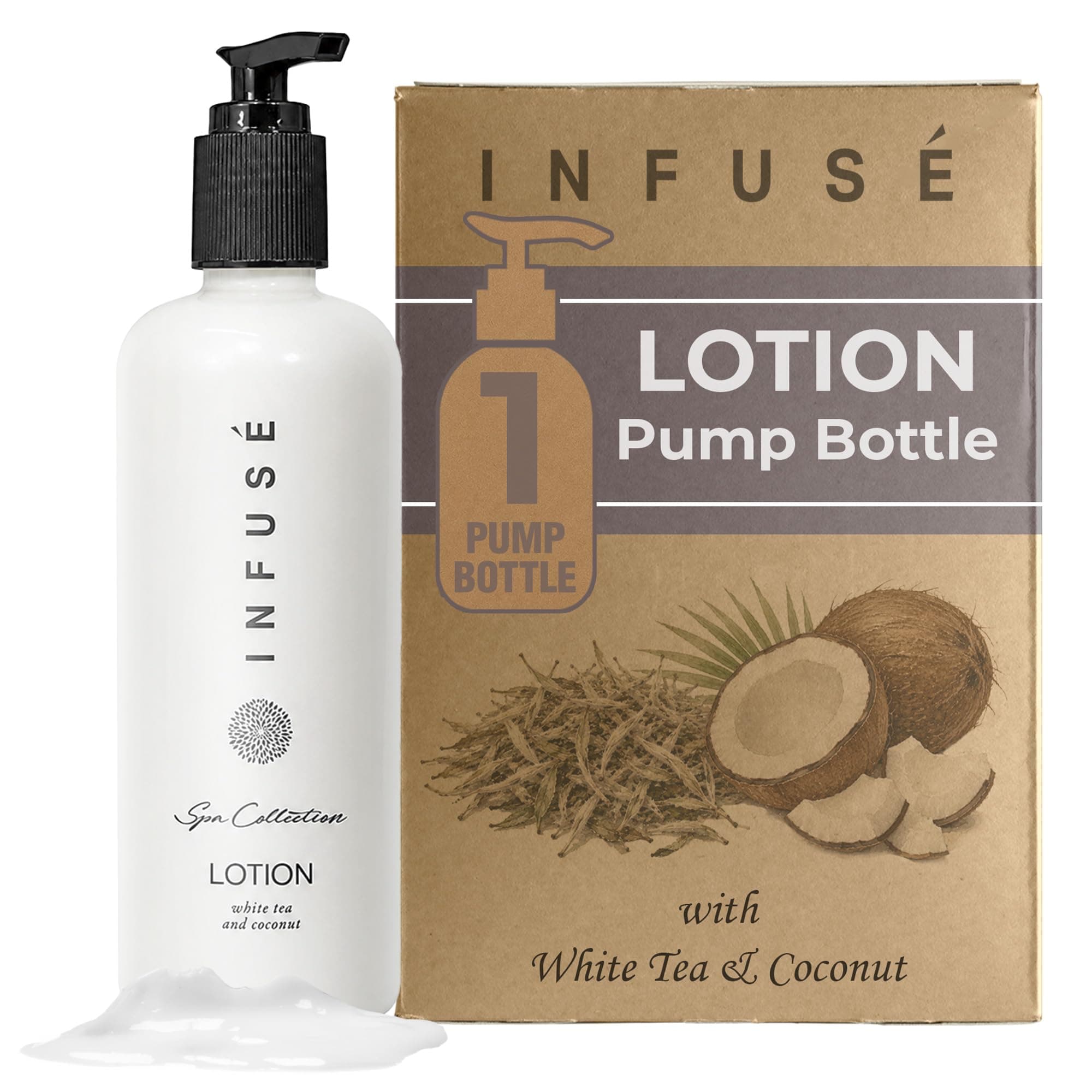 INFUSÉ 400 ml Hotel Body Lotion Pump Bottle, Bulk Hotel Toiletries