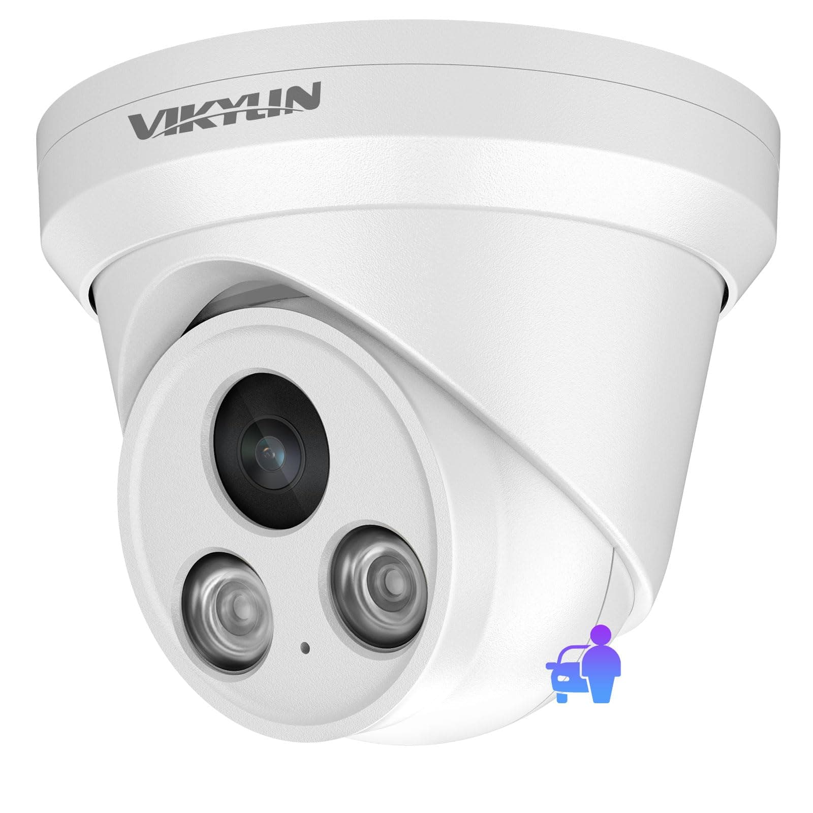 Compatible for Hikvision 8MP IP PoE 4K Turret Camera,Buit in Mic, AI Human/Vehicle Detection,98ft EXIR 2.0 IR Night Vision, 2.8mm Lens,IP67 Outdoor Security CCTV Surveillance Camera(GK2385I