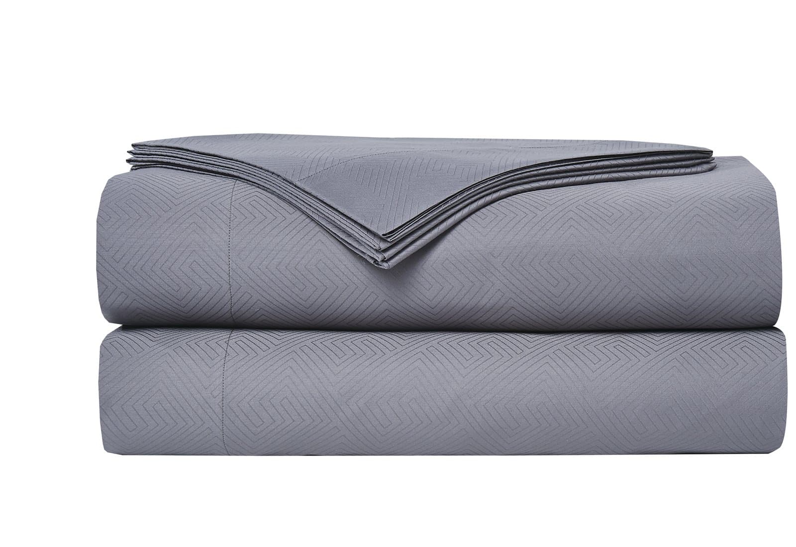 Natural Comfort HS300SS-Maz-TI-CK Premier Hotel Select Sheet Set, Cal King, Titanium