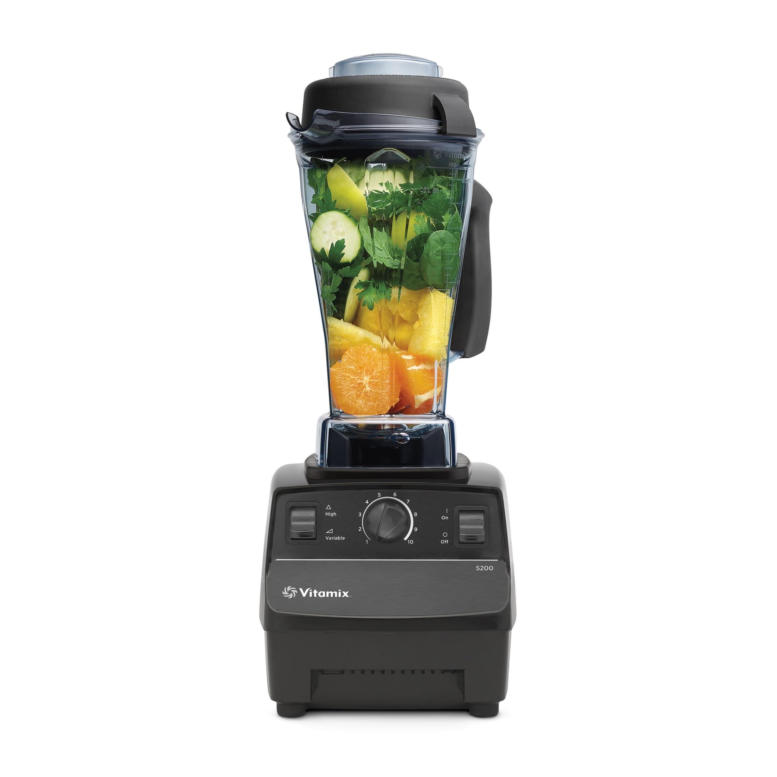 Vitamix 5200 Blender, Professional-Grade Blender for Smoothies, Soups, Ice Cream and More, Stainless-Steel Blades, Self-Cleaning Kitchen Appliance, 2.0L Container, Black