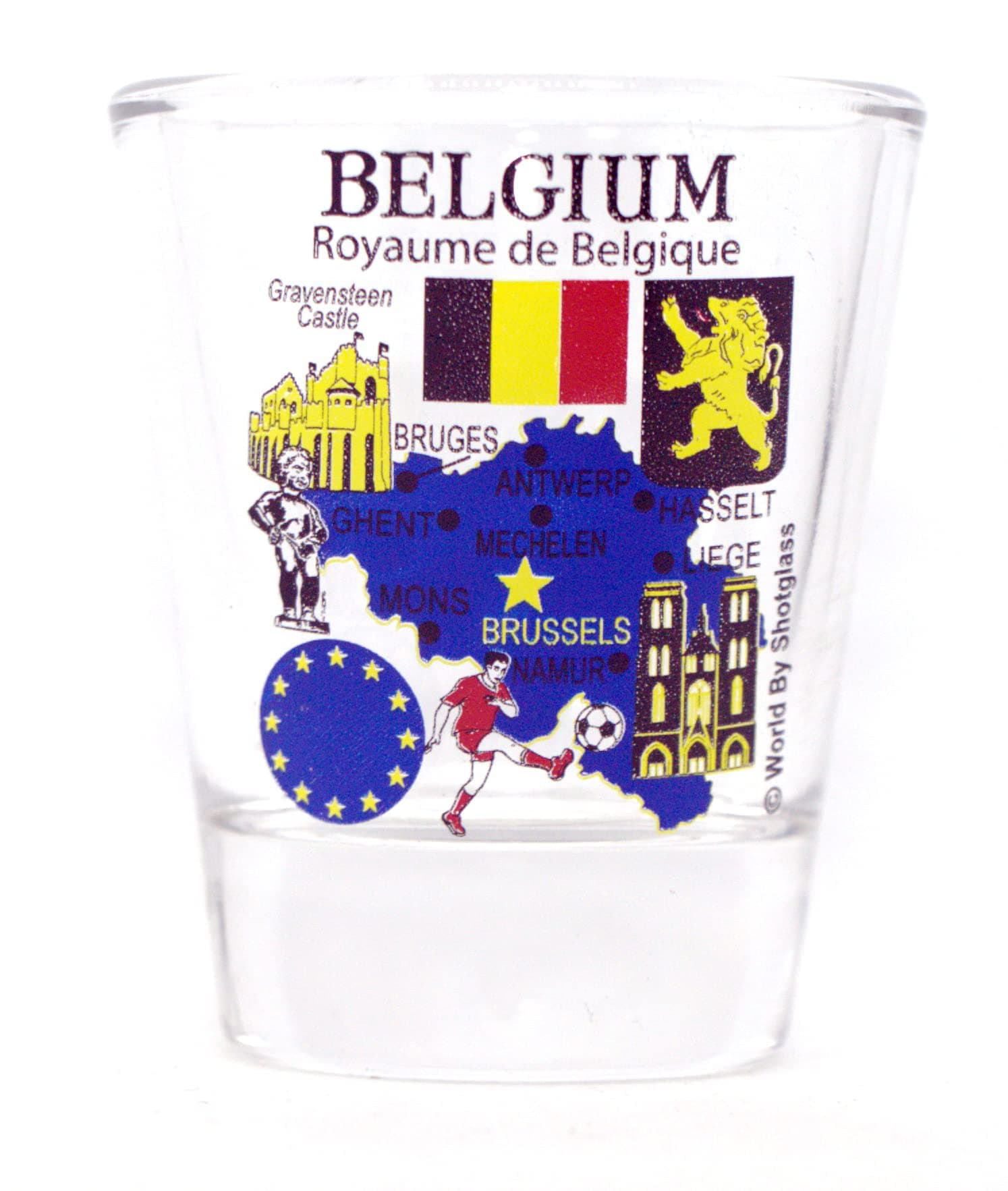 Belgium EU Series Landmarks and Icons Shot Glass