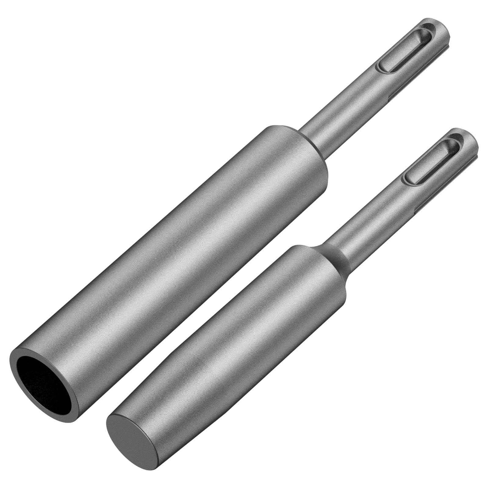 Ground Rod Driver, 2Pcs Sabre Tools, Ground Rod Driver for Hammer Drill, SDS Plus Ground Rod Driver Tool Kit Heavy Duty Use with Rotary Hammer for 5/8inch and 3/4inch Ground Rods (Silver Gray)