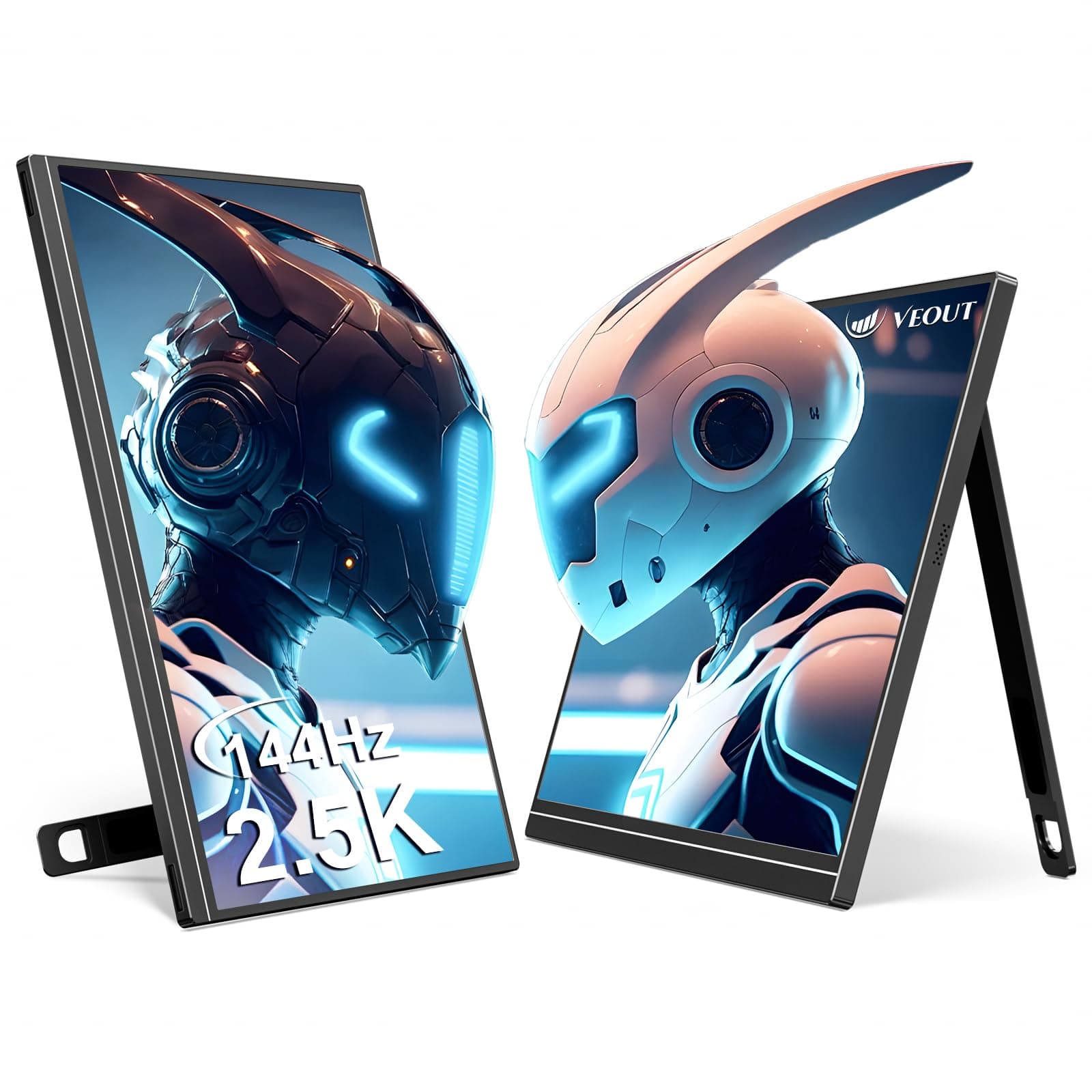 Veout Portable Monitor 16”, 2560P 144Hz für Laptop/Gaming mit USB-C & HDMI
