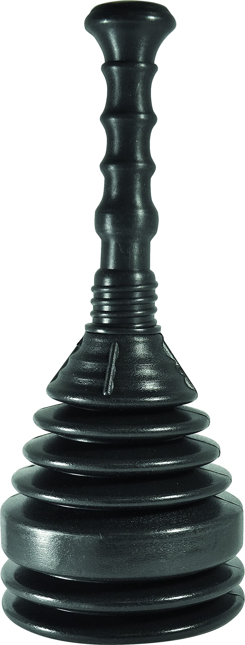 Master Plumber LX-83001 EF Mini Bellows Plunger, 5-in, for Sinks, Showers and Tub Drains, Durable Construction