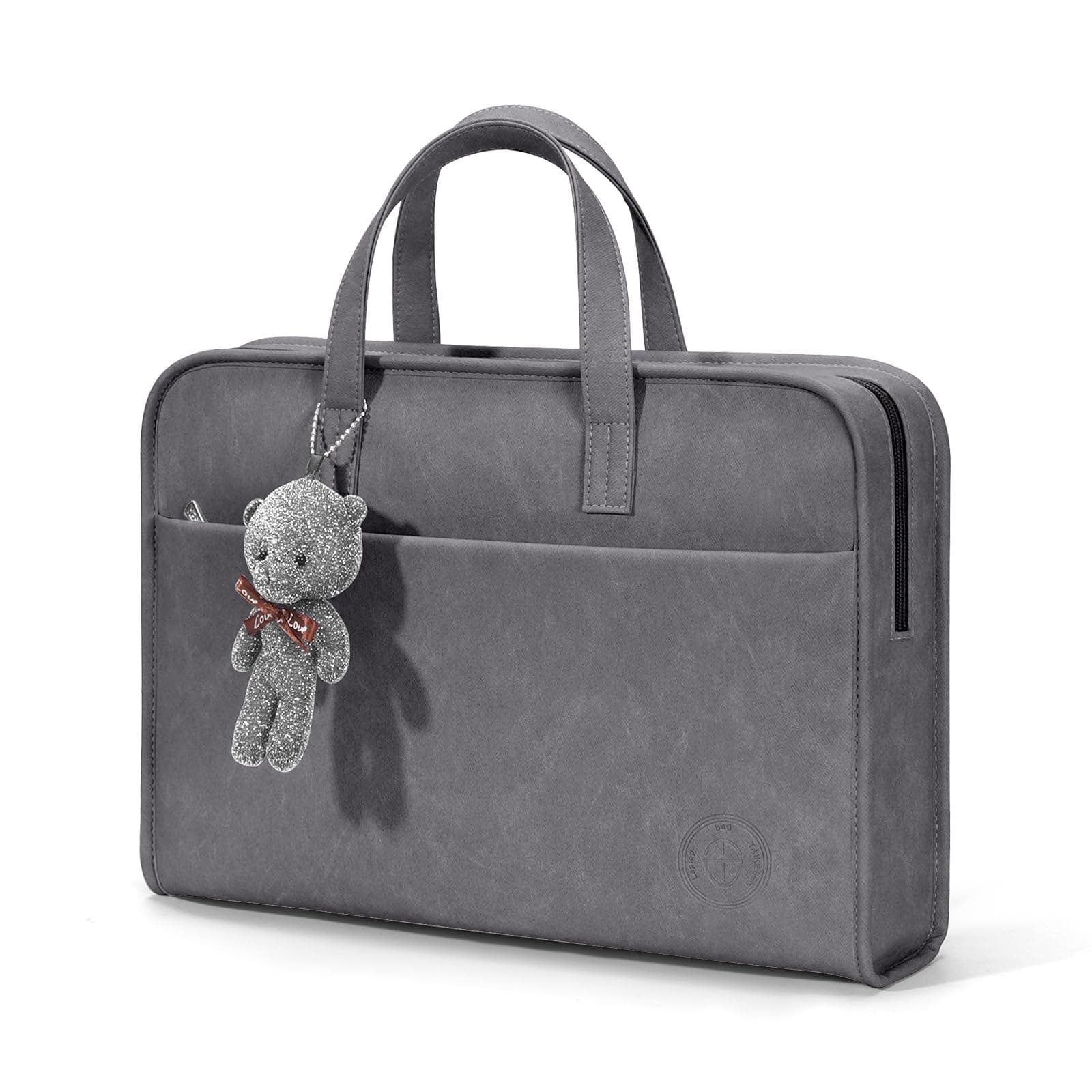 TAIKESEN Protective Sleeve Case Bag Compatible with MacBook Pro 16 Inch, 15.6 inch, HP, Dell, Acer Aspire, Asus Notebook, Computer Bag with Shoulder Strap,Pocket,Handle, Gray