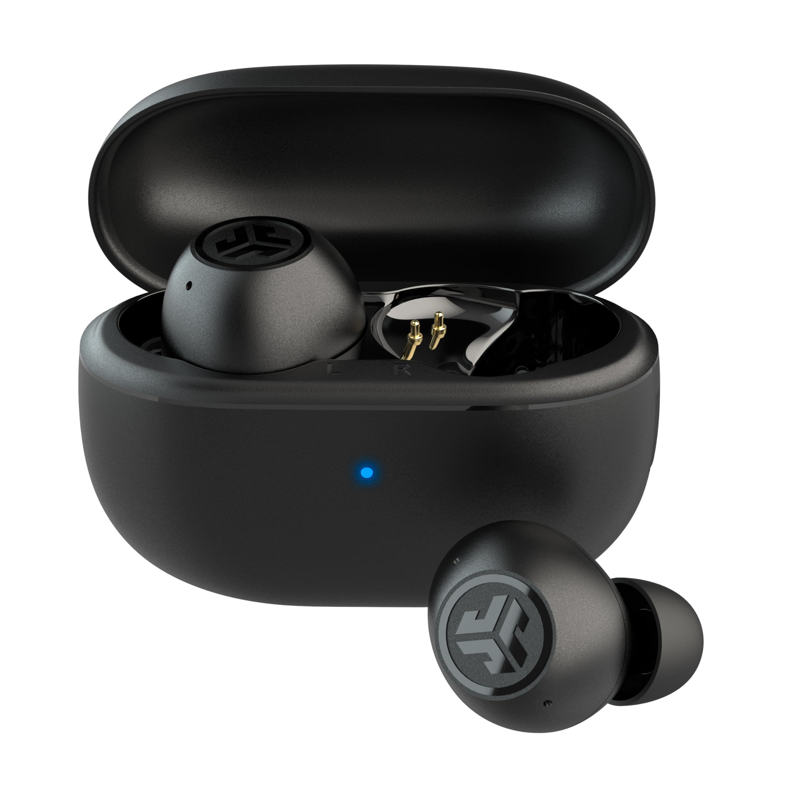 JLab Go Pop ANC True Wireless Earbuds & Charging Case, Black, Active Noise Cancelling, 10mm Drivers, Dual Connect, Customize Your Sound with App, Be Aware Mode, Google Fast Pair