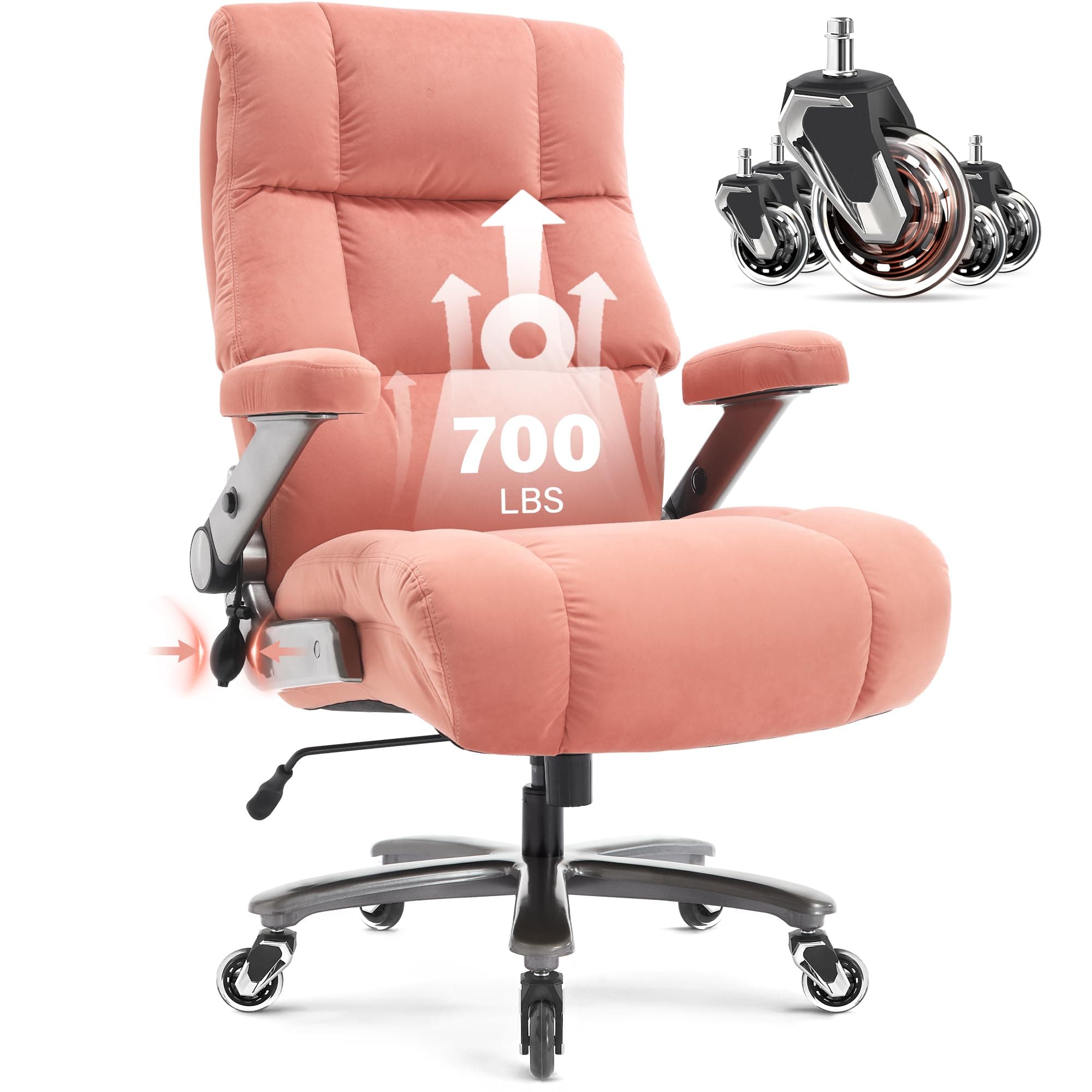 Big and Tall Office Chair 700lbs, Fabric Heavy Duty Executive Desk Chair