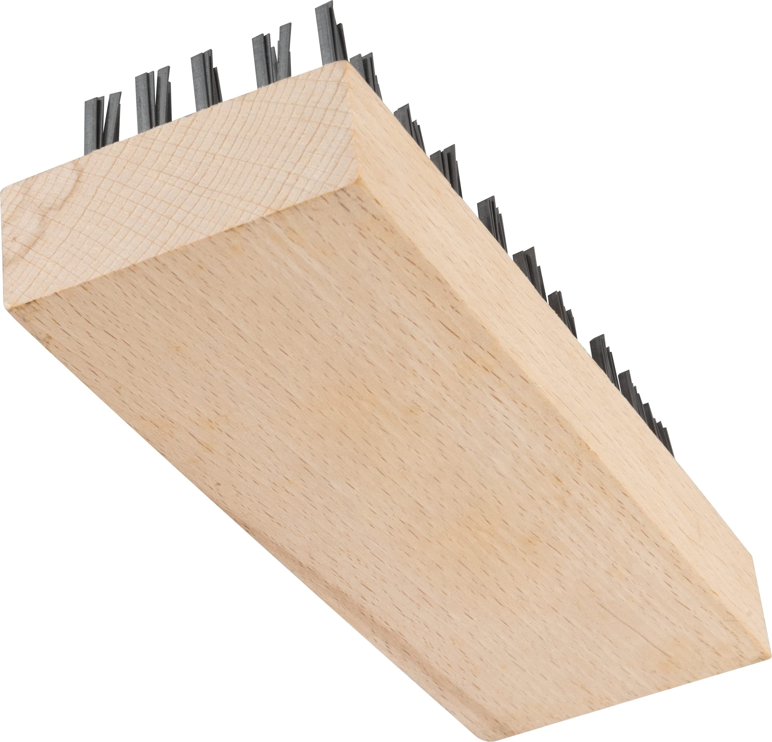 Carlisle FoodService Products Stainless Steel Block Brush with Steel Bristles, 7.75 X 2.63 Inches, Tan, (Pack of 12)