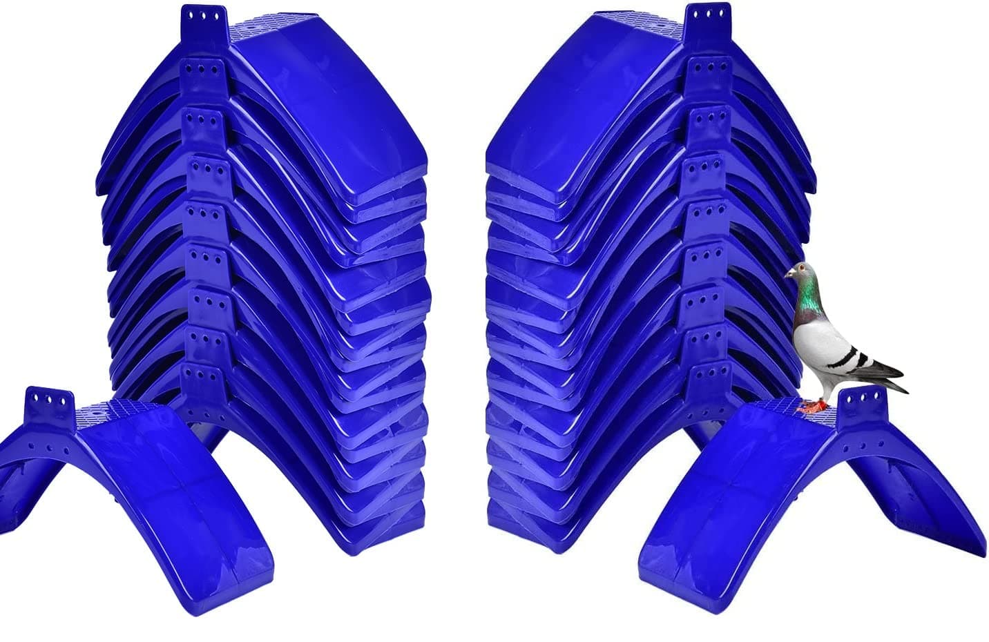 JIAOAO 40 Pcs Pigeon Stands Dove Rest Stand Plastic Pigeon Rack Bird Stand Holder Plastic Pigeons Stand Frame Bird Supplies Accessories for Pigeon Bird Parrot.