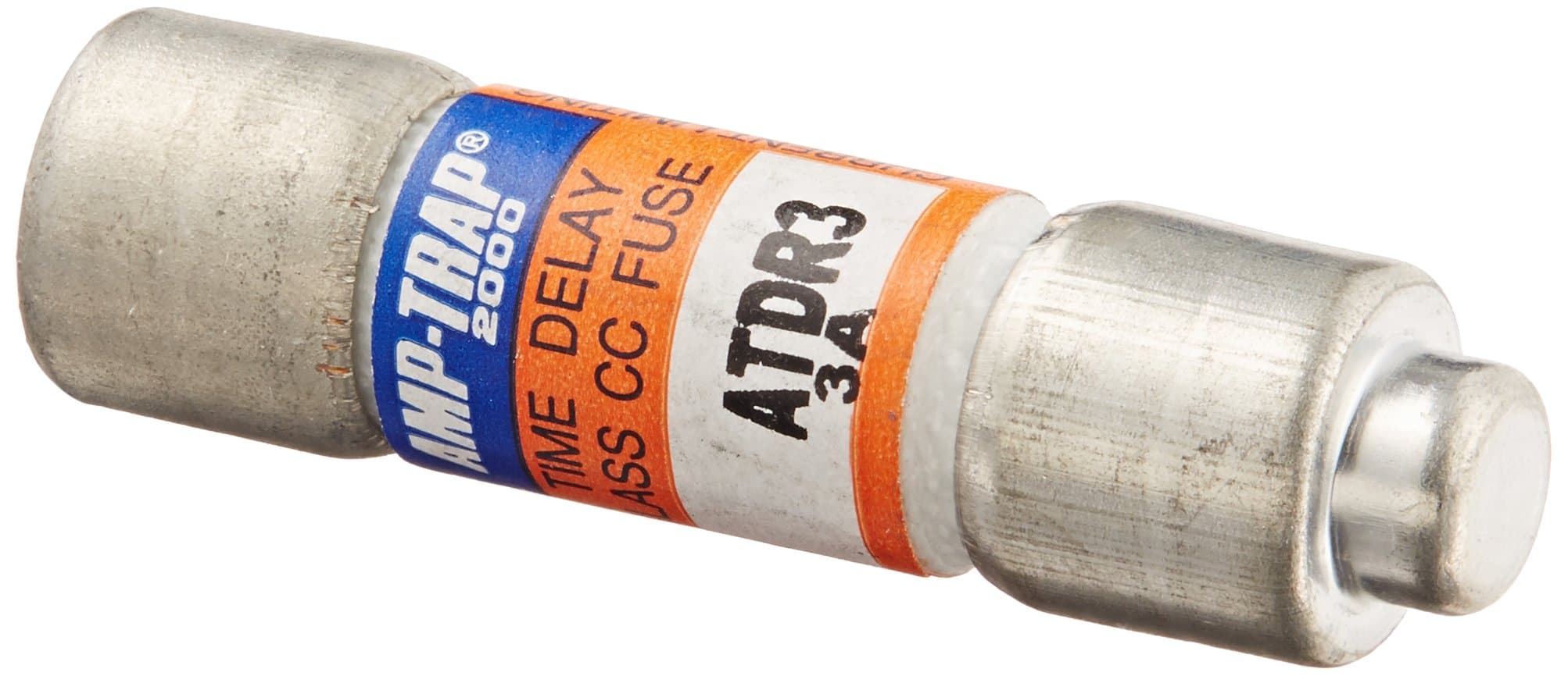 Mersen ATDR Amp-Trap 2000 Time-Delay/Class CC Fuse, 600VAC/300VDC, 200kA AC/100kA DC, 3 Ampere, 13/32" Diameter x 1-1/2" Length