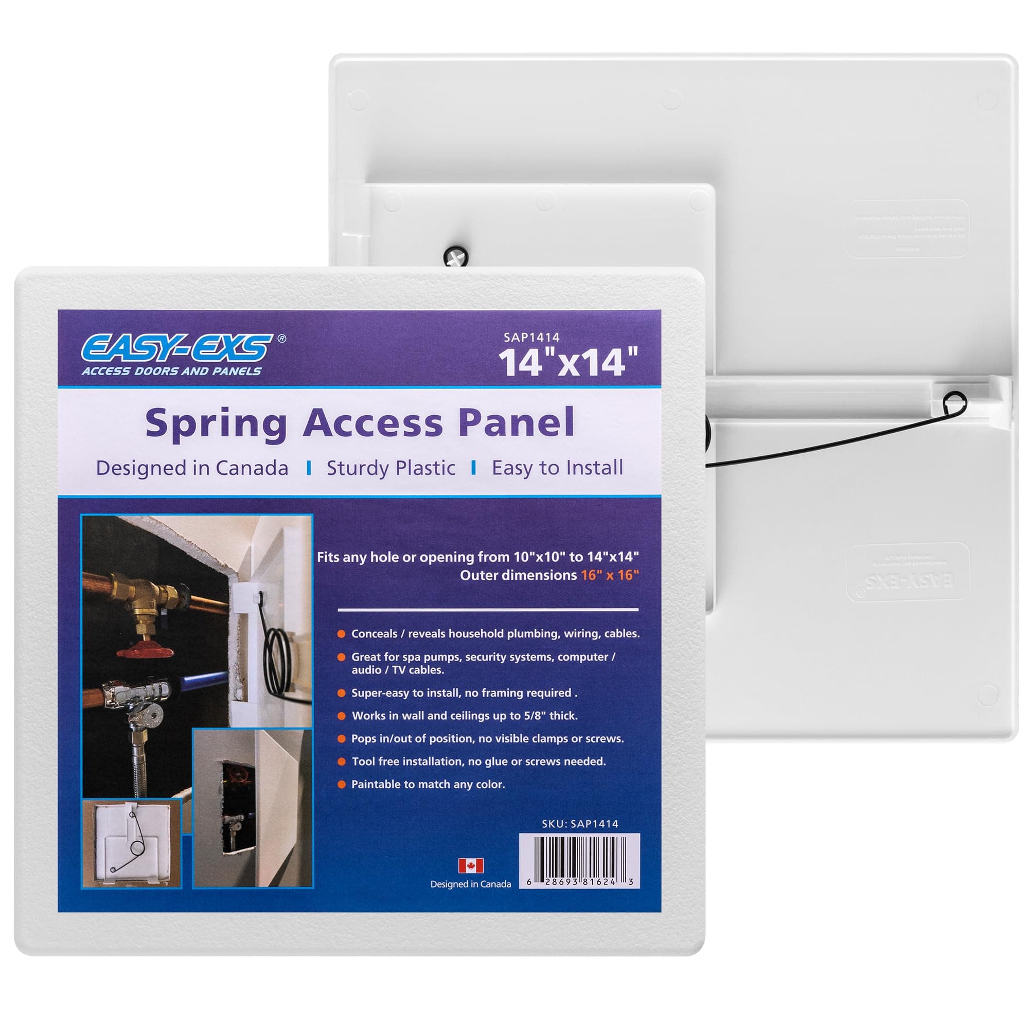 EASY-EXS Access panels Spring-Fit 14"x14" (external 16"x16") square
