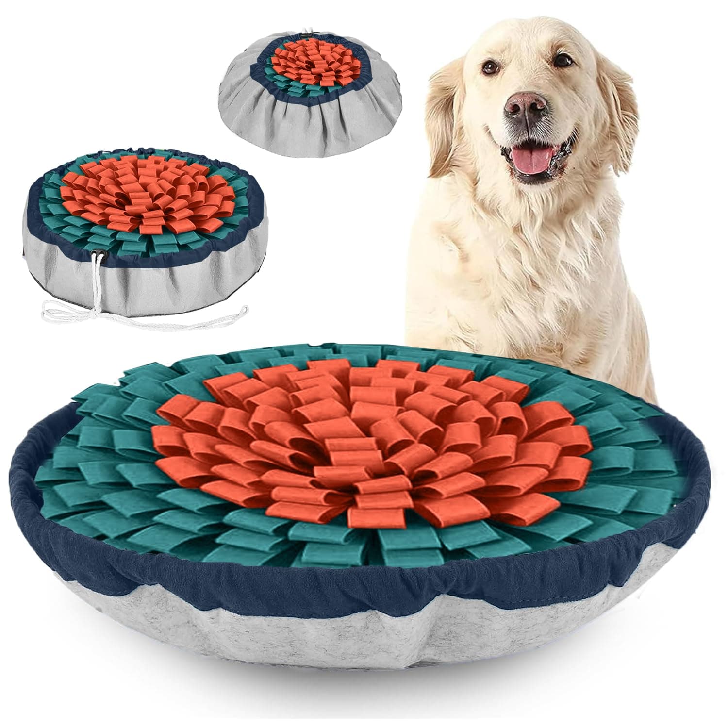 Snuffle Mat Dog Puzzle Toy Slow Feeder for Training & Enrichment