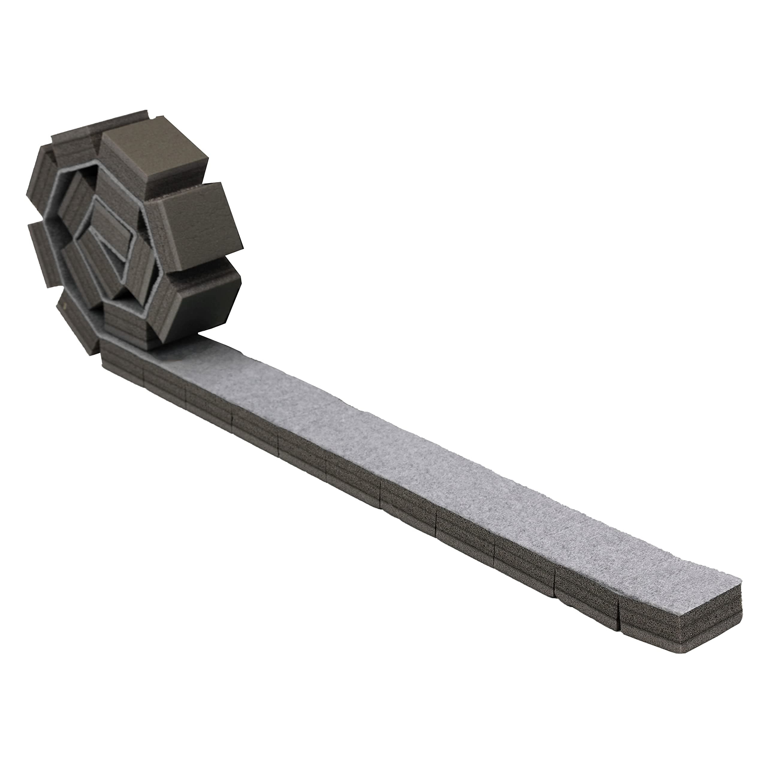 Z Athletic Gymnastics Roll-Up Balance Beam, Grey