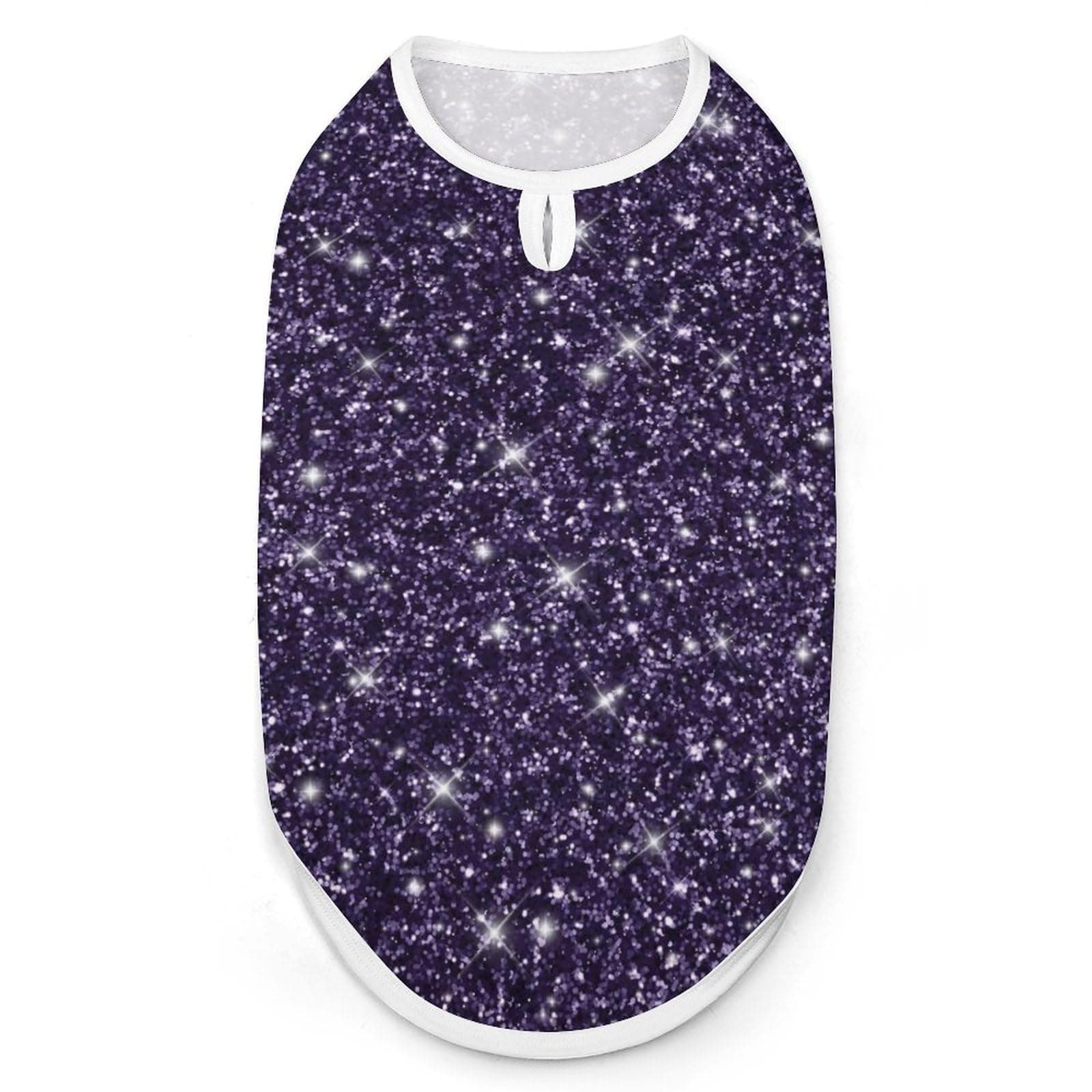 GregTins Purple Ombre Glitters Pet Vest Breathable Sleeveless Dog Shirt Pet Tank Top Clothes for Puppy Small Cat S