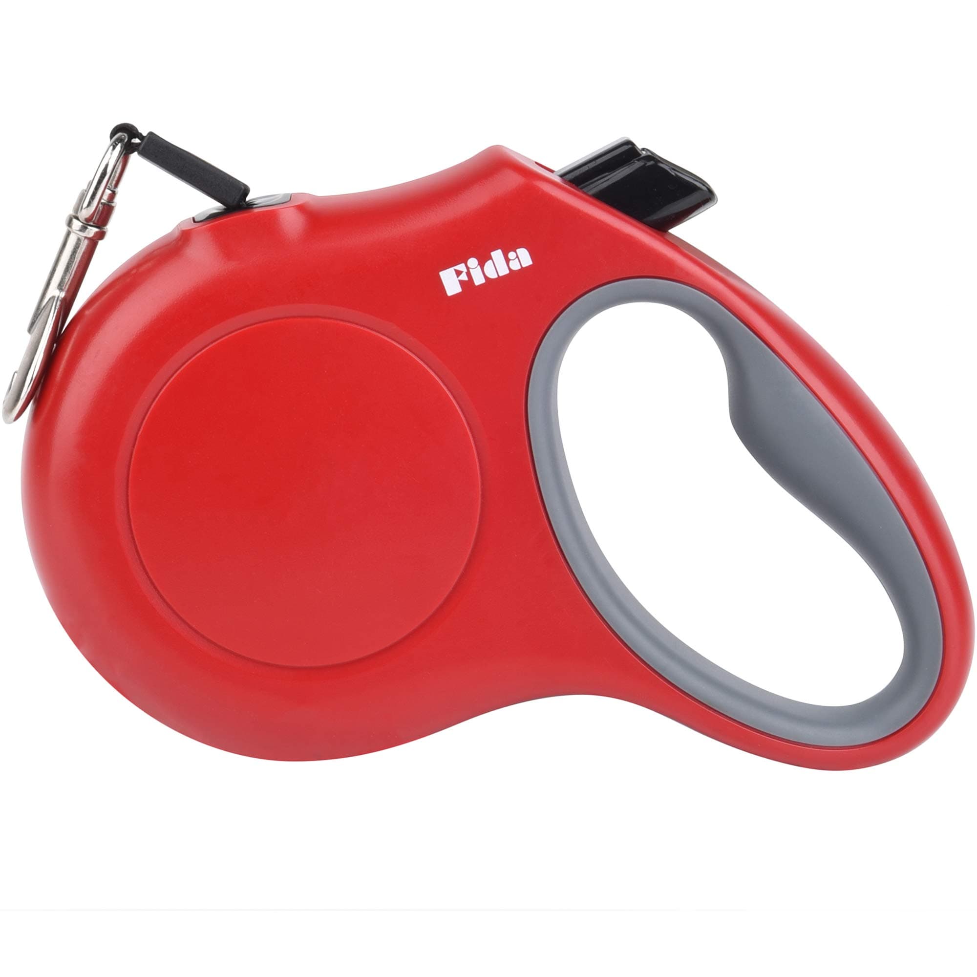 Fida Retractable Dog Leash, 16 ft Dog Walking Leash for Small Dogs up to 26lbs, Tangle Free, Red