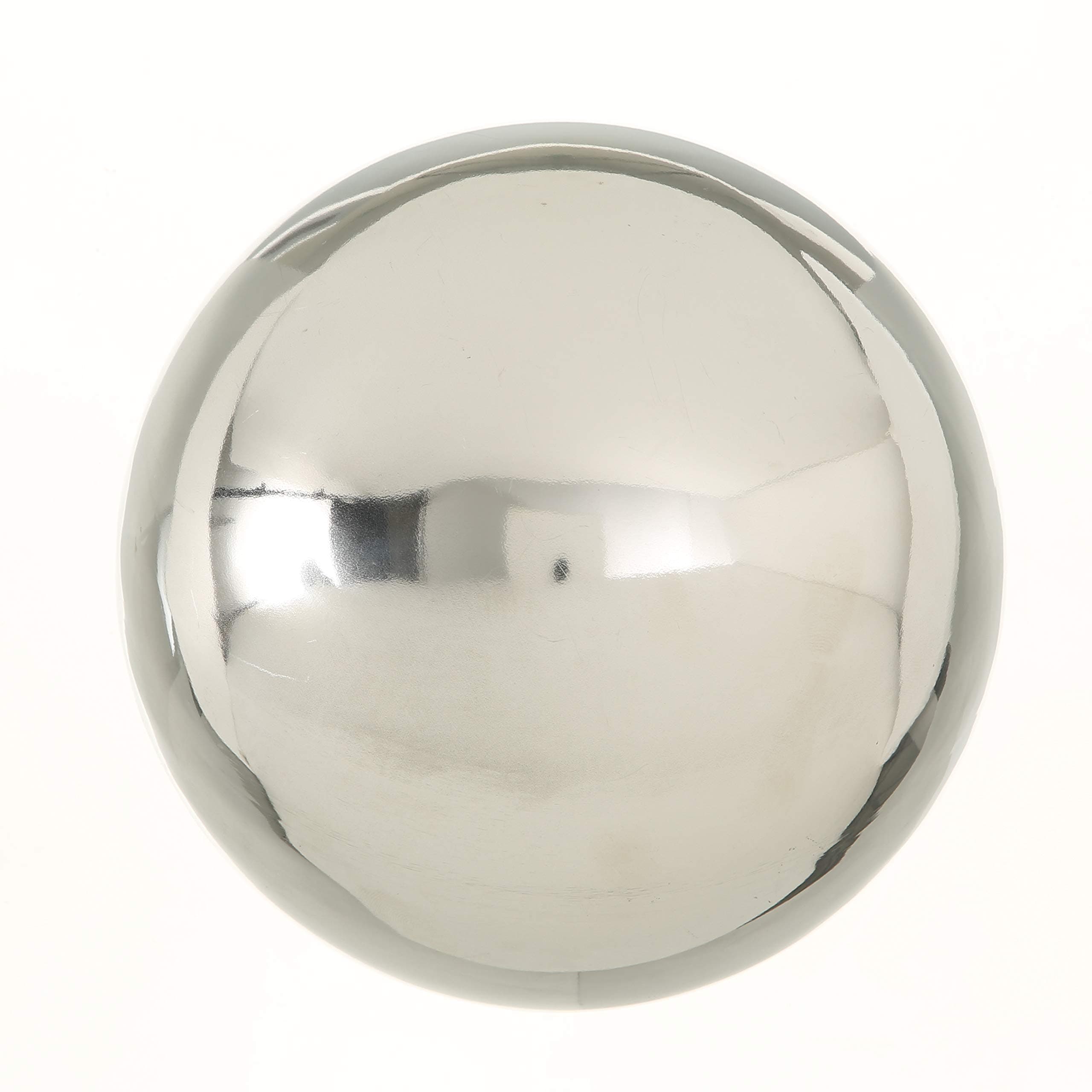 WHW Whole House Worlds Large Crosby Street Stainless Steel Gazing Ball for Homes and Gardens, 10 5/8" Diameter, Mirror Globe