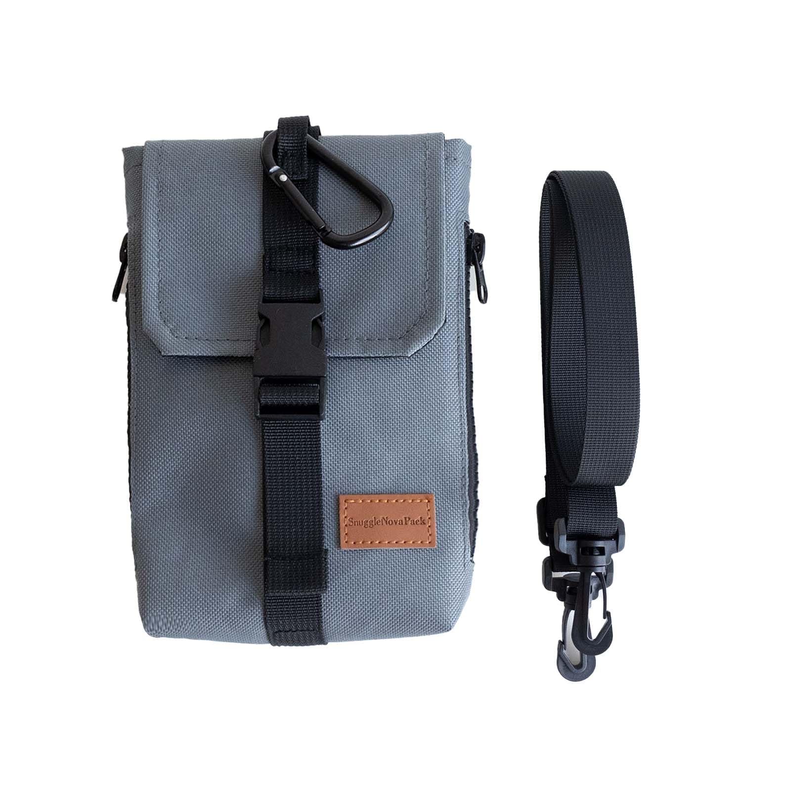 SnuggleNovaPack Lightweight Mini Crossbody Bags Cell Phone Shoulder Bag Small Purse for Outside Travel Jogging, Grey