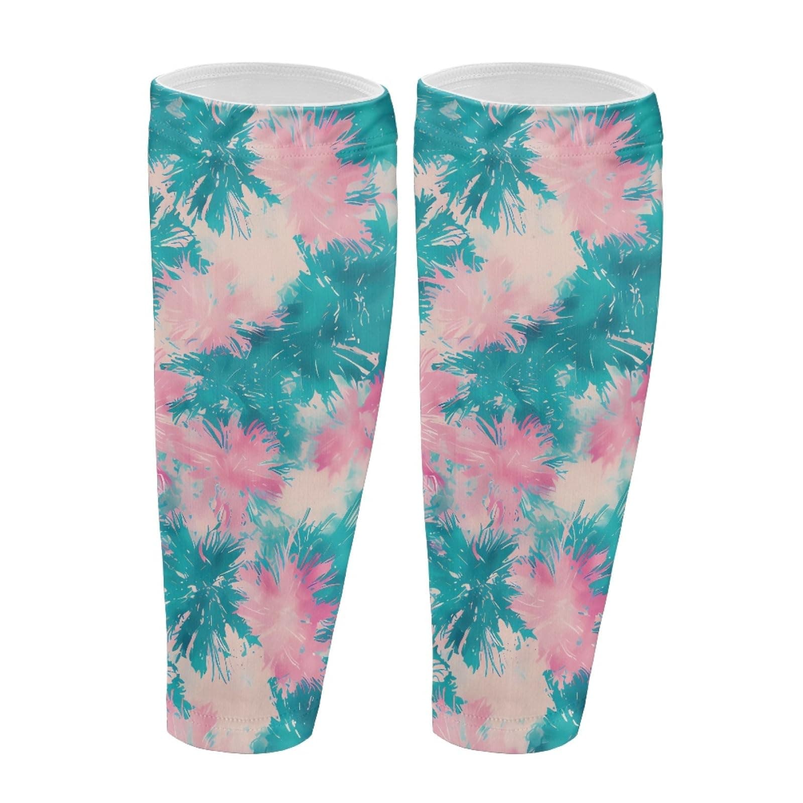 TOADDMOS Watercolor Tie Dye Compression Sleeve for Calves Men Women Calf Compression Legs Sleeves for Work Travel Sports and Daily Wear