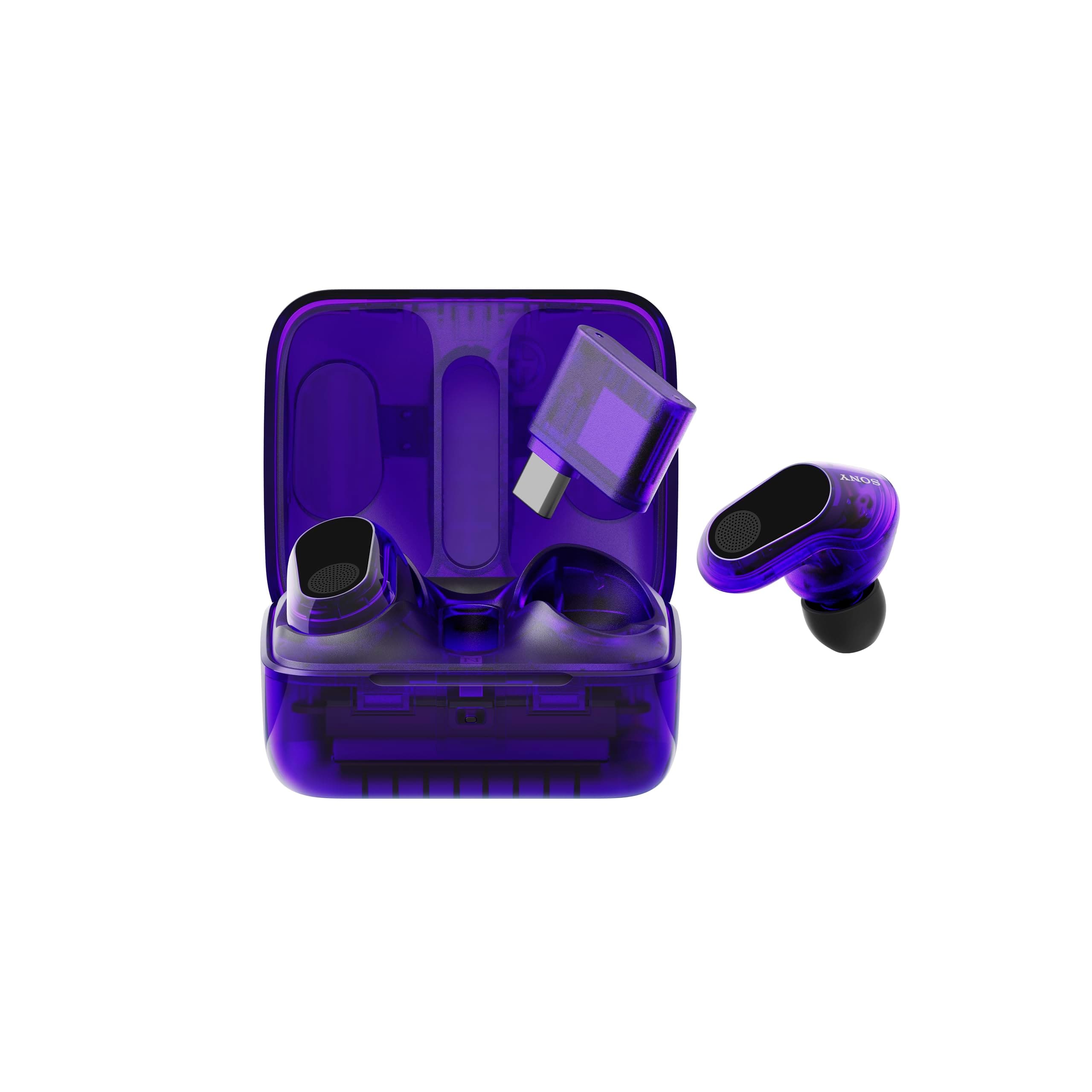 Sony INZONE Buds Wireless Noise Cancelling Gaming Earbuds, Glass Purple