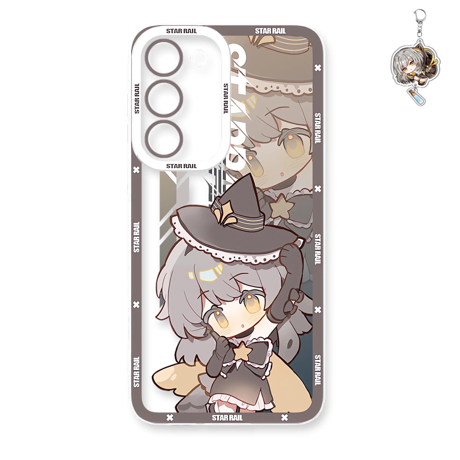 Dalicoter Game Phone Case Anime Stelle Phone Case Multi-Model Compatible with S24/S23/S22/S21/S20 Funny Phone Cover Protective (Galaxy S23 Ultra with Free Keychain)
