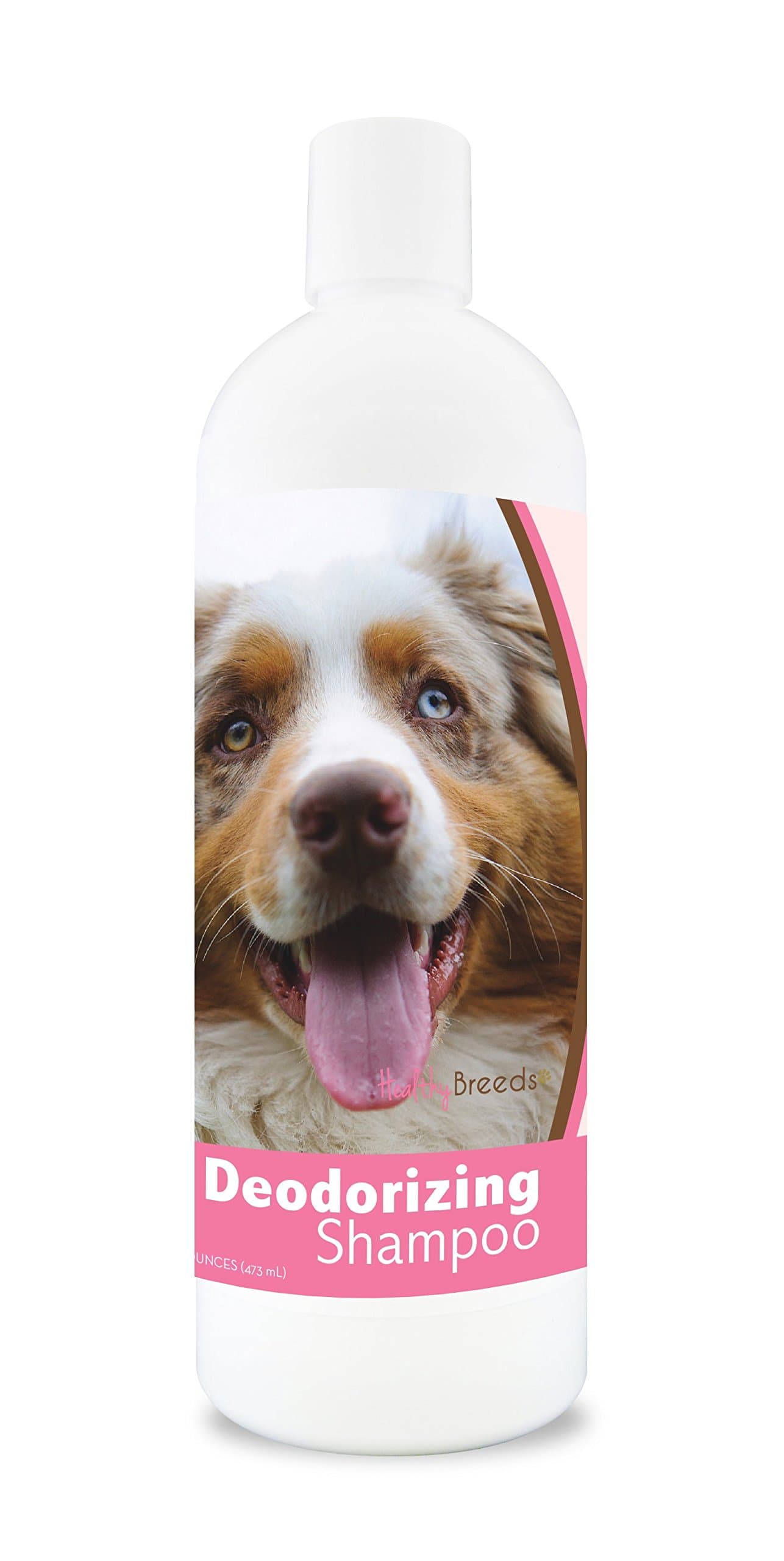 Healthy Breeds Deodorizing Dog Shampoo for Australian Shepherd - Over 200 Breeds - Hypoallergenic Formula - for Itchy, Sensitive, Dry, Flaking, Scaling Skin and Coat - 16 oz