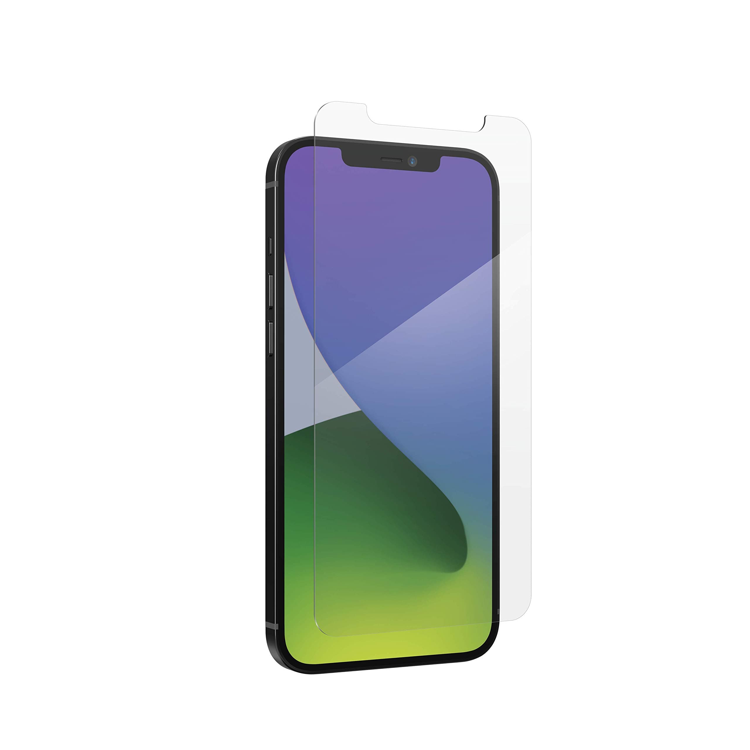 ZAGG Glass+ Screen Protector for iPhone 12 Pro Max – High-Definition Tempered Glass – Impact & Scratch Protection, InvisibleShield, Clear
