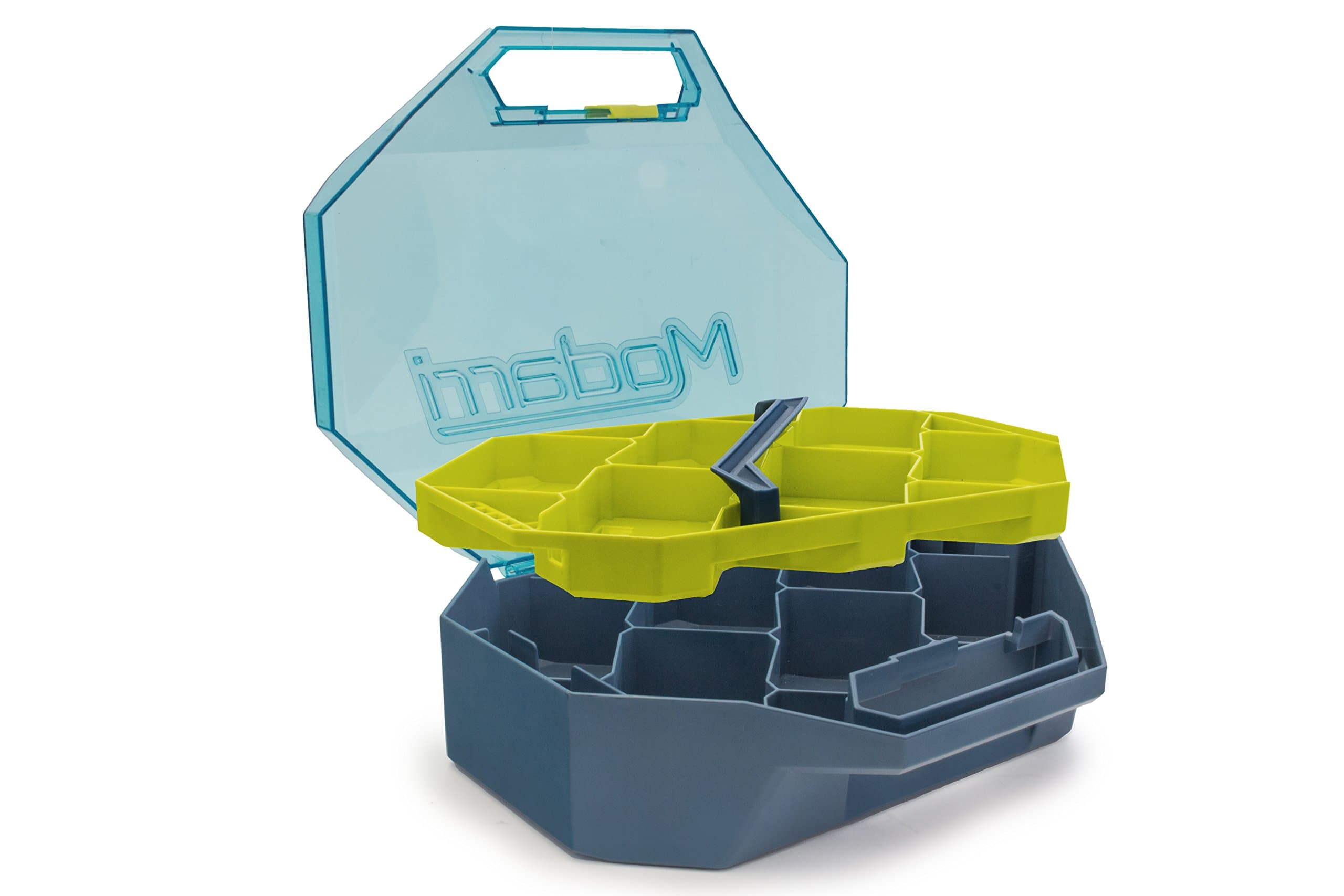 Modarri Collector Case - Ultimate Carrying Case Fits 12 Toy Cars - Includes Double Decker Storage: 2 Layers with 12 Spaces for Cars, Parts & Tools