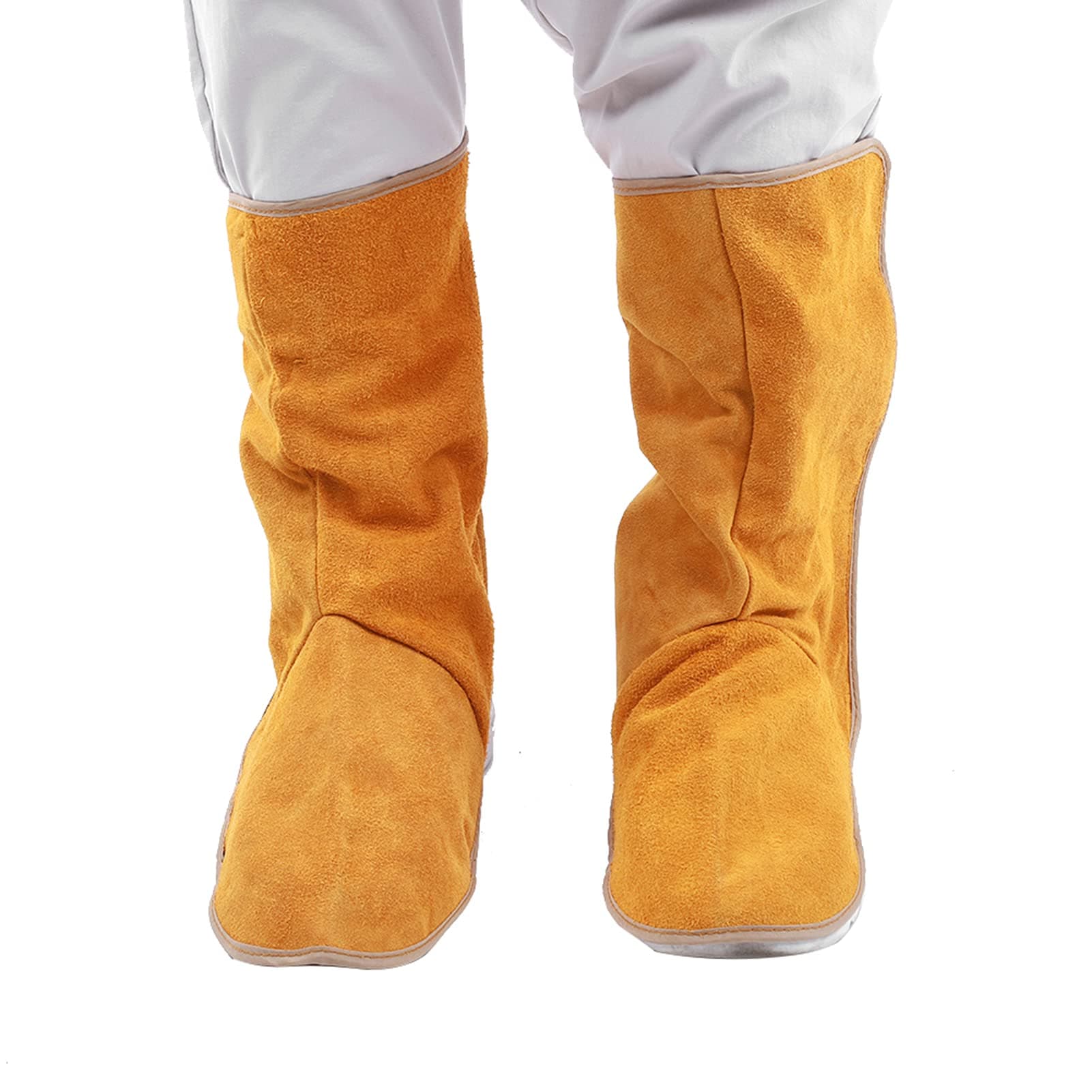 Leather Welding Boots Flame Retardant Welding Boot Cover Welding Gaiters Welder Protection Safety Boot Cover for Welding