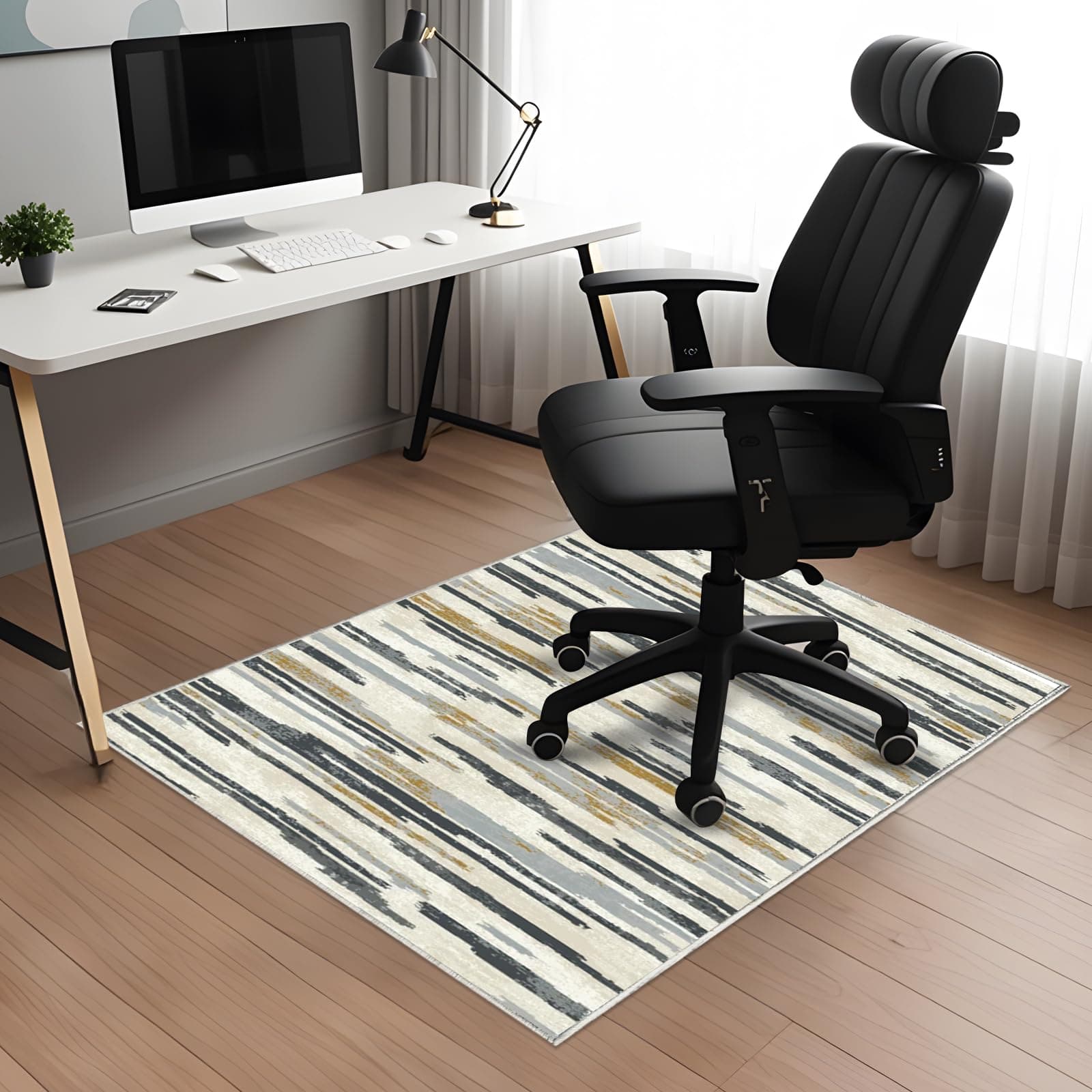 Office Chair Mat for Hardwood Floor 47x59in, Computer Chair Rug