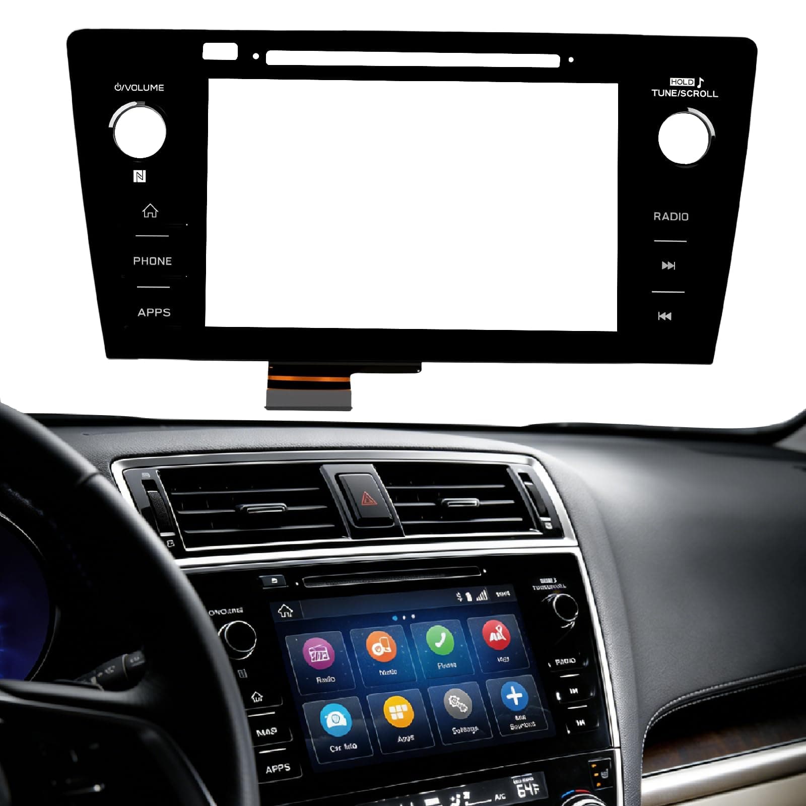 8" Touch Screen Digitizer (Phone) fits 2018 2019 Subaru Outback Legacy