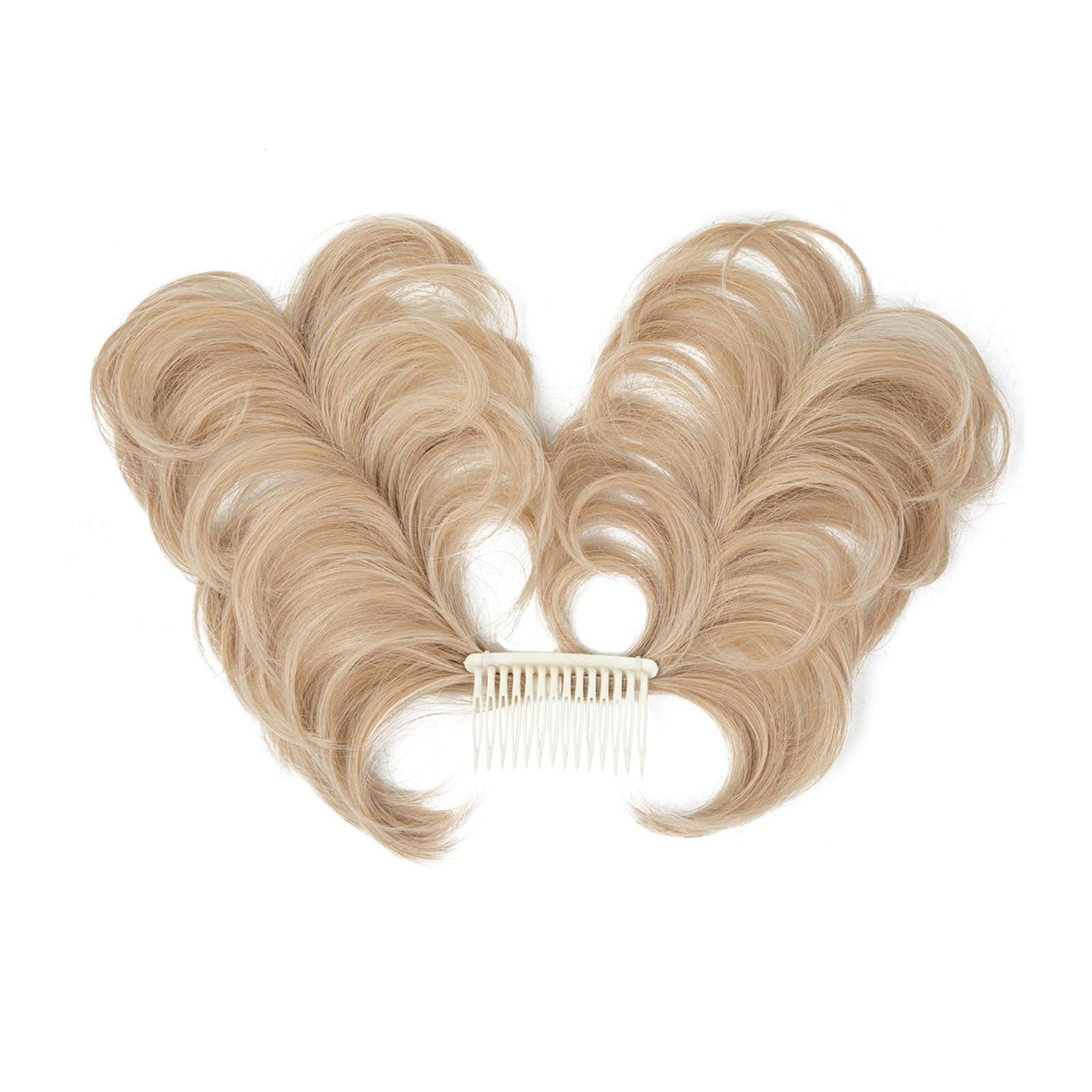 Human Hair Messy Buns Synthetic Messy Bun Hair Piece Side Comb Clip in Hair Bun Natural Straight Versatile Adjustable Styles Hairpiece for Women Bun Hair Piece(Color:22 60)