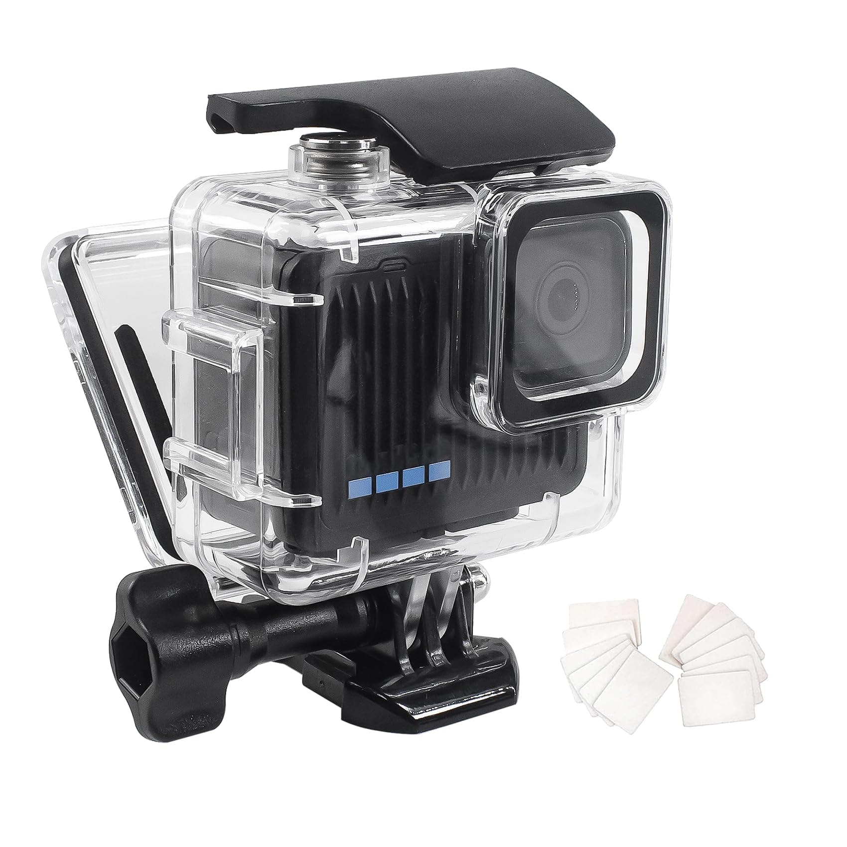 FitStill 45M/148FT Waterproof Case for Go Pro Hero 4K (2024), Protective Underwater Dive Housing Shell with Bracket Accessories