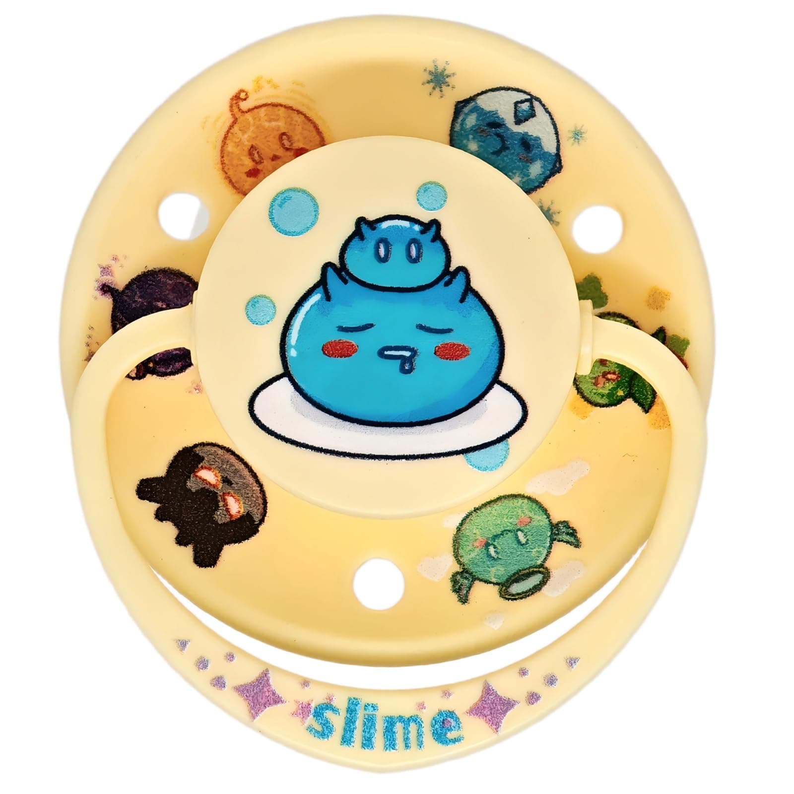 ScribbleHourglass Big Shield Adult Pacifiers for Sleep: Pacifier for Adult with Paci Clips