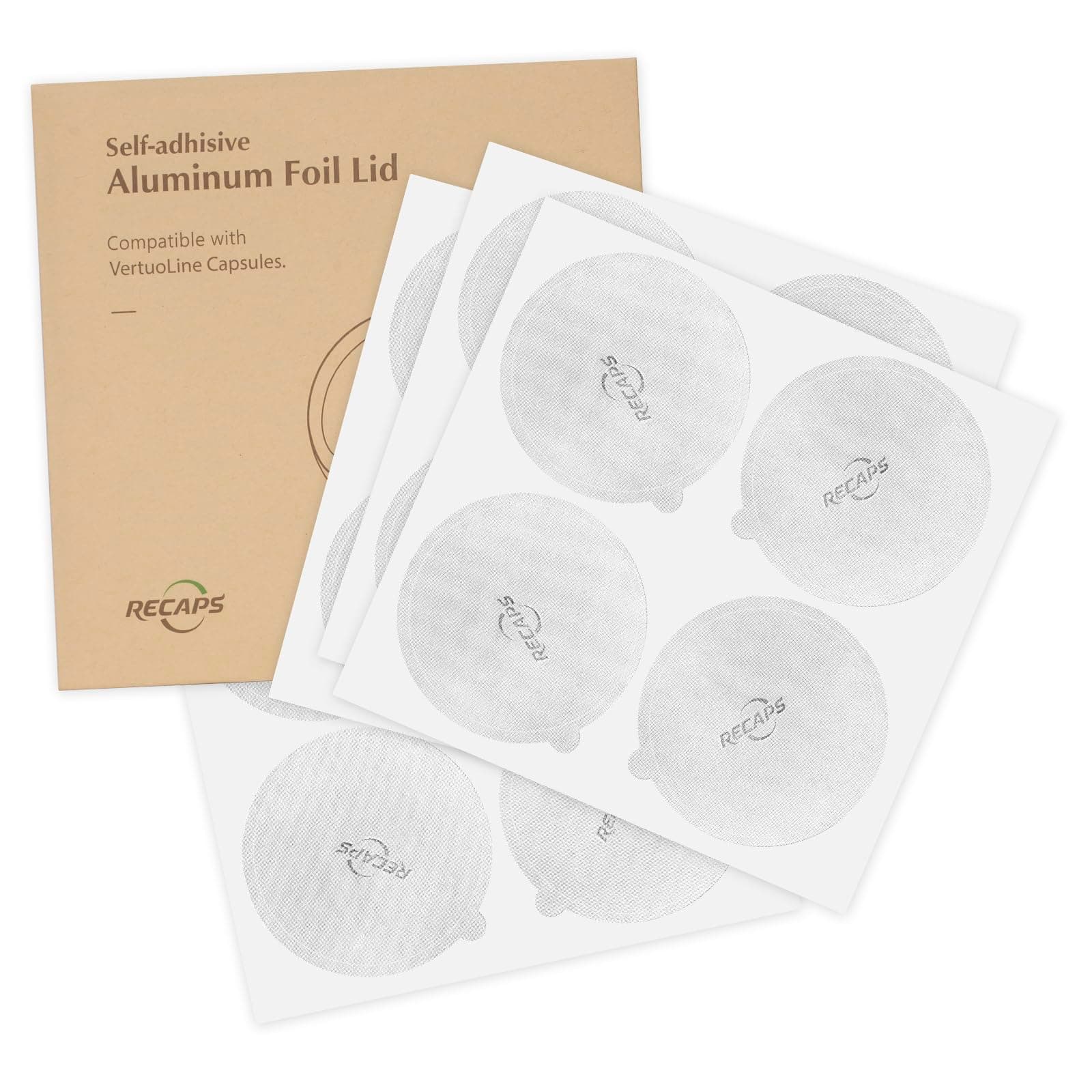 RECAPS Aluminum Foil Lids to Reuse Coffee Pods Reusable Refillable Filter