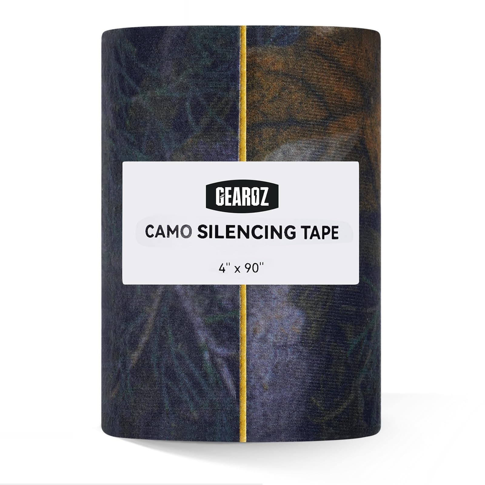 GearOZ Camo Silencing Tape for Hunting, 4"x90" Camouflage Lurk Self-Adhesive Fabric Tape Roll for Metal Gun Hunting Gear Accessories, Waterproof Silence Tapes for Quieting Duct Wrap