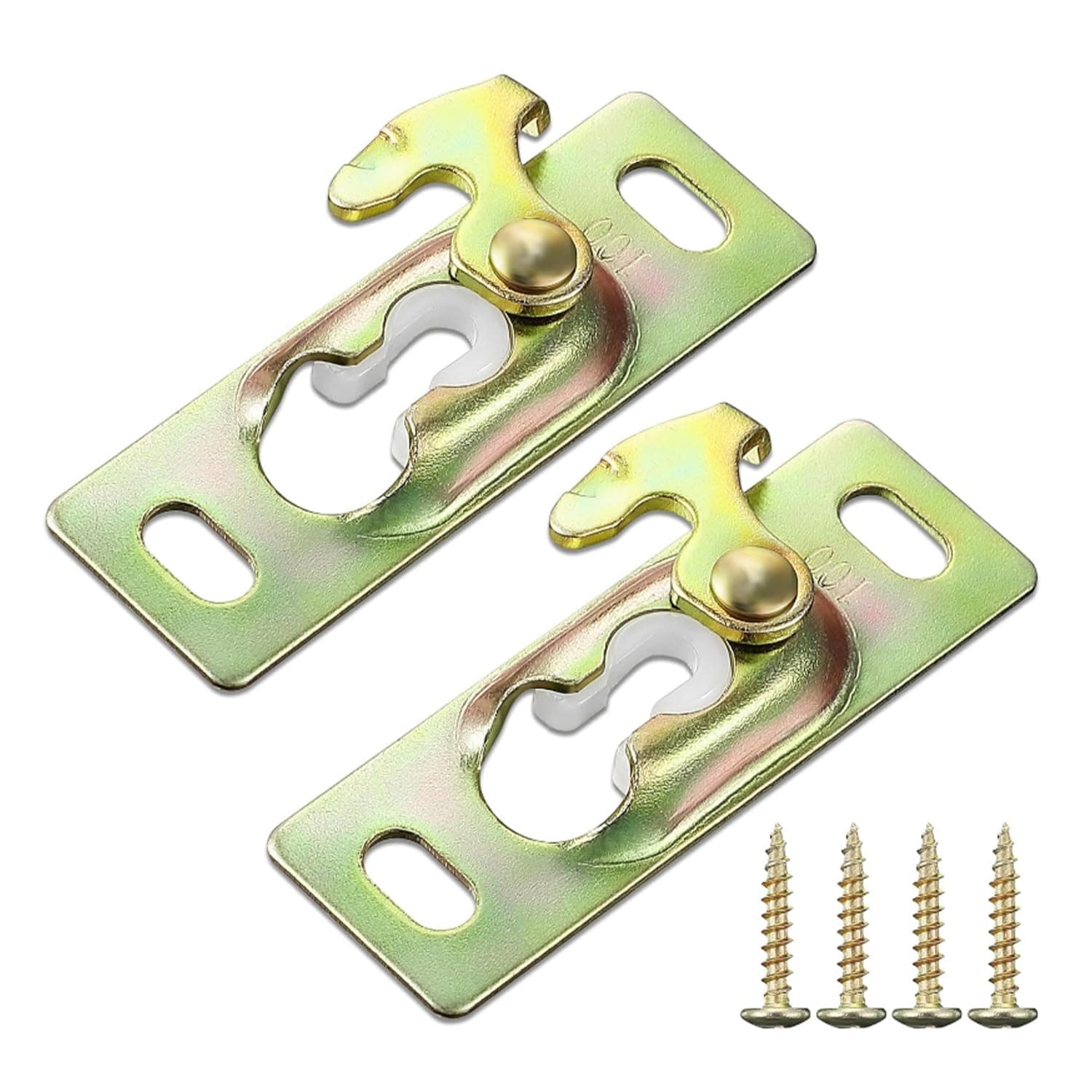 Gulfmew Pocket Door Hardware Kit, Sliding RV Door Hardware, RV Sliding Door Assembly Sliding Door Hanger, Pocket Door Rollers Connection Plate, RV Sliding Door Hardware(1 Set)