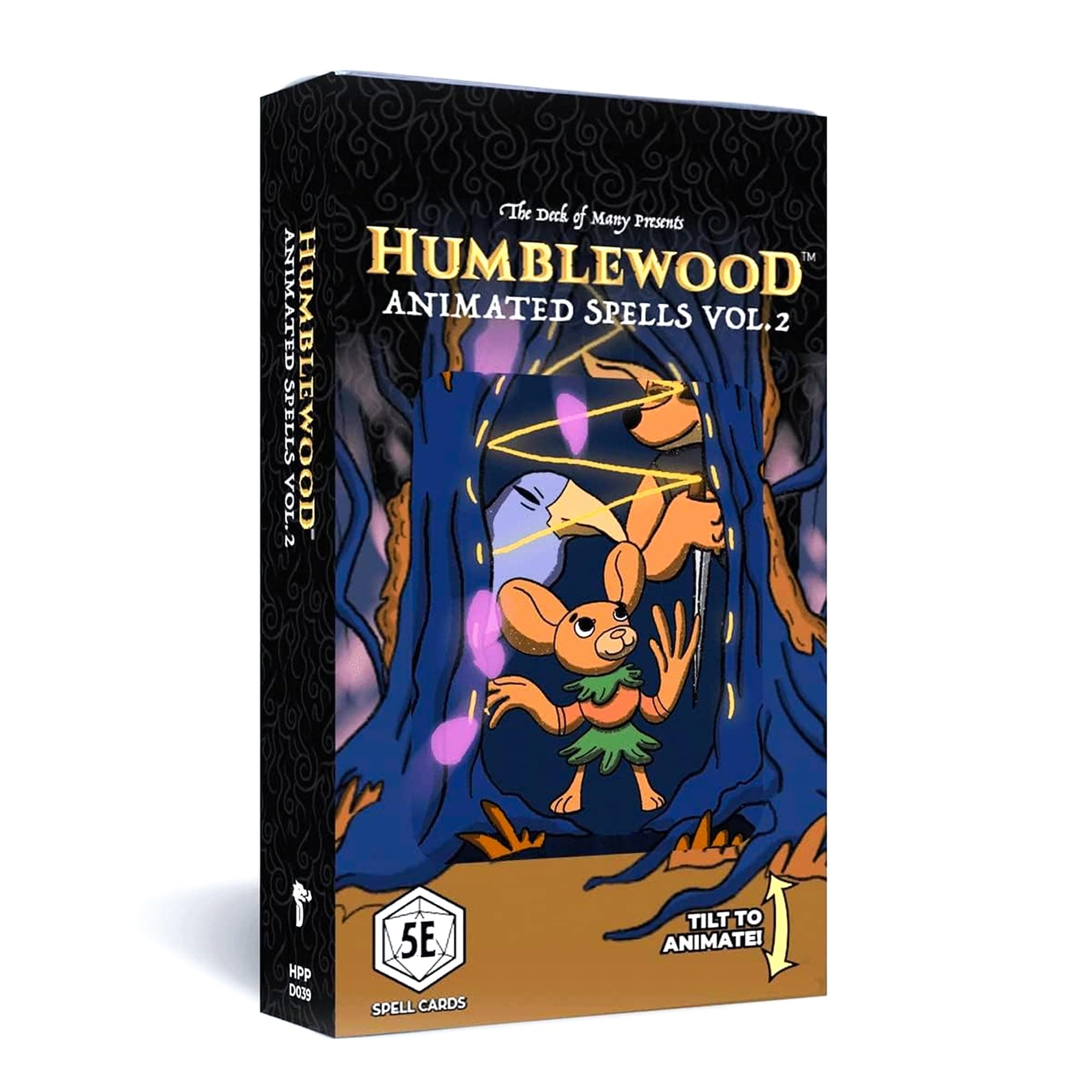 Dungeons and Dragons 5th Edition Deck of Cards – Humblewood RPG: Animated Spells Vol. 2 by Hit Point Press – 10 Animated Cards - DND Spells – Gaming Accessories - Compatible with D&D 5e
