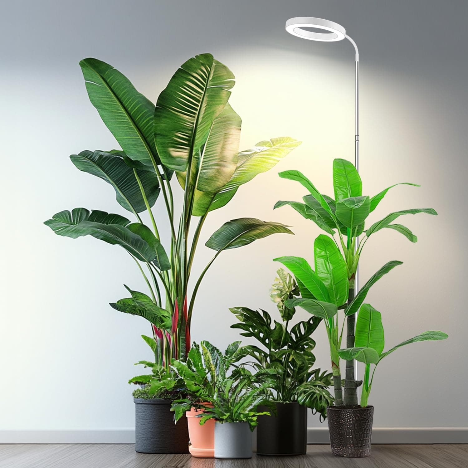 Garpsen Plant Lights for Indoor Growing, 80 LEDs Full Spectrum, Up to 65''