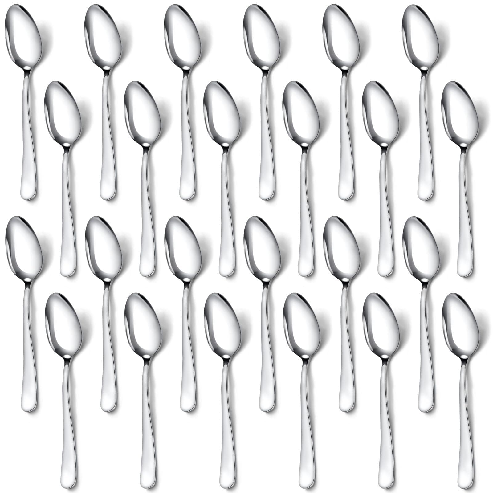 Hunnycook 24-Piece Coffee Spoons - Espresso Spoons, 4.7-Inch Small Spoon for Coffee, Tea, Desserts & Appetizers, Dishwasher Safe
