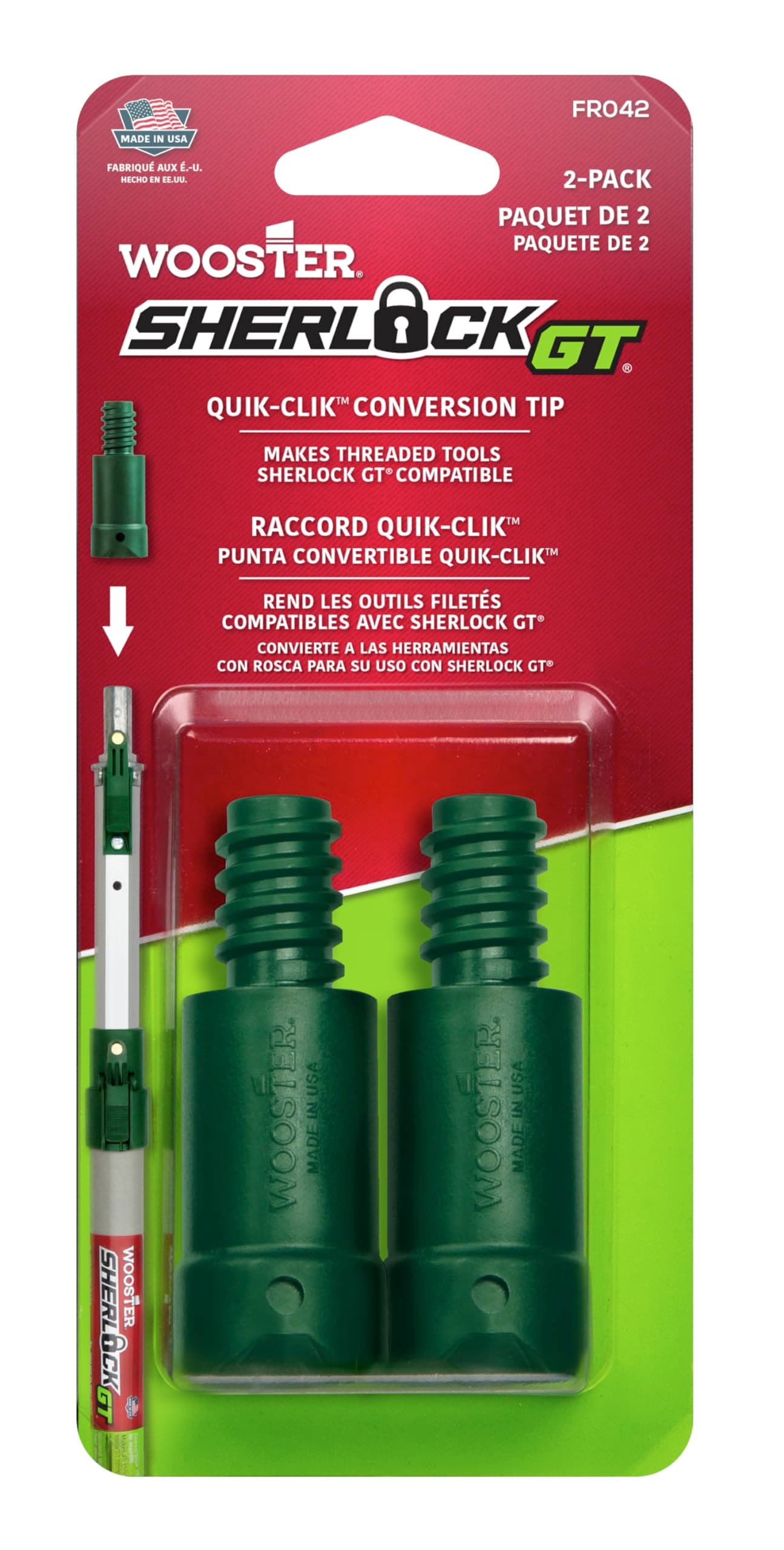Wooster FR042 Sherlock GT Conversion Tip 2-Pack