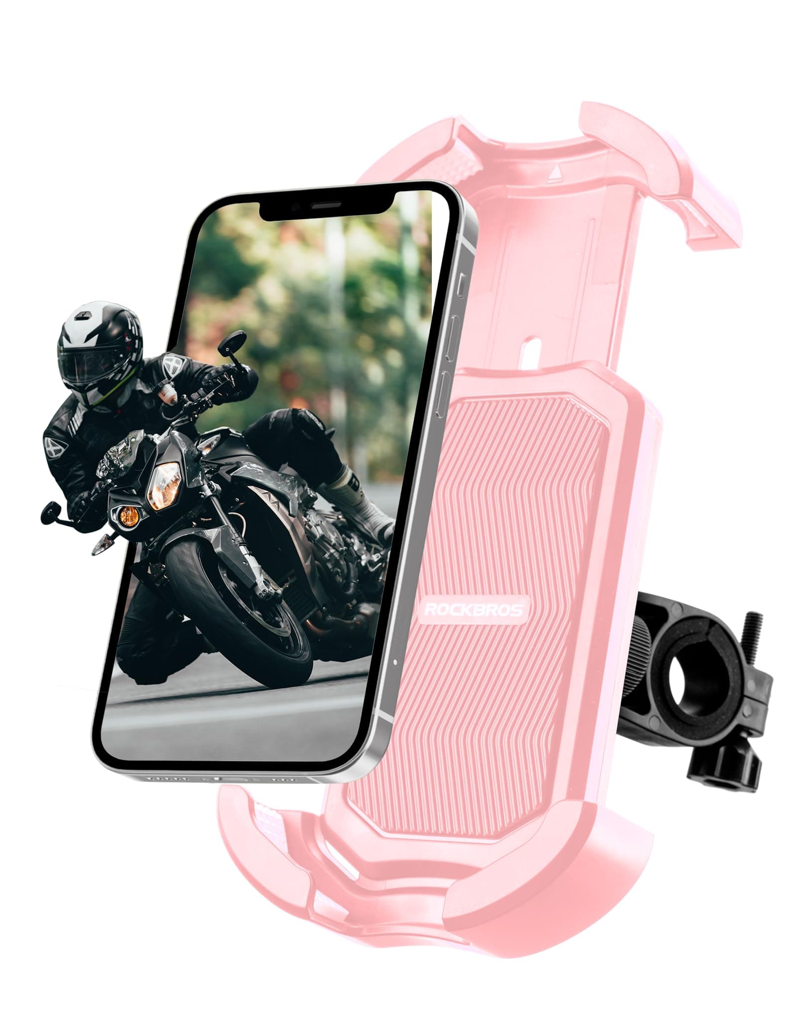 ROCKBROS Bike Phone Holder Security Lock Shockproof Bicycle Phone Mount