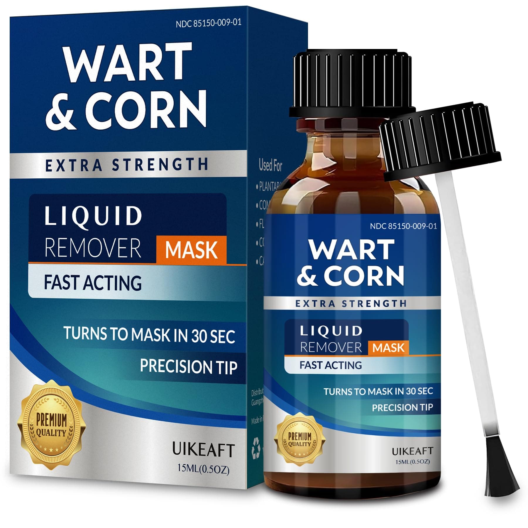 Fast-Acting Wart Corn Remover: Salicylic Acid Treatment for Feet Toe - Maximum Strength Liquid for Plantar Wart Corn Removal Men and Women