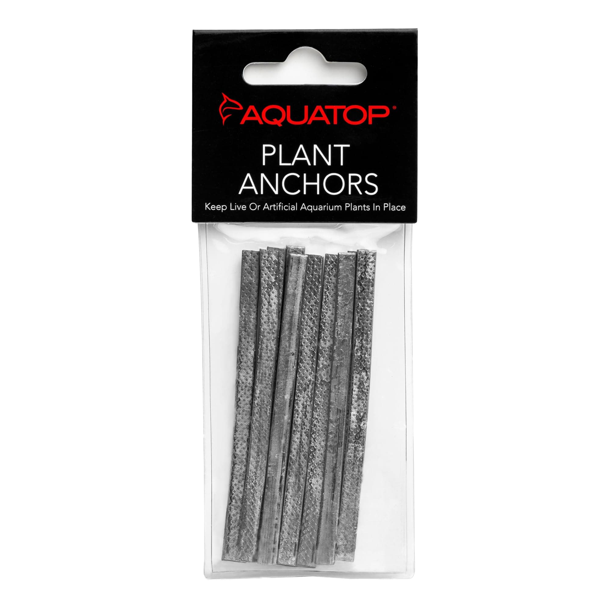 Aquatop Plant Weight Anchors (Set of 10) - Soft, Lead Strips for Securing Aquarium Plants PA-10