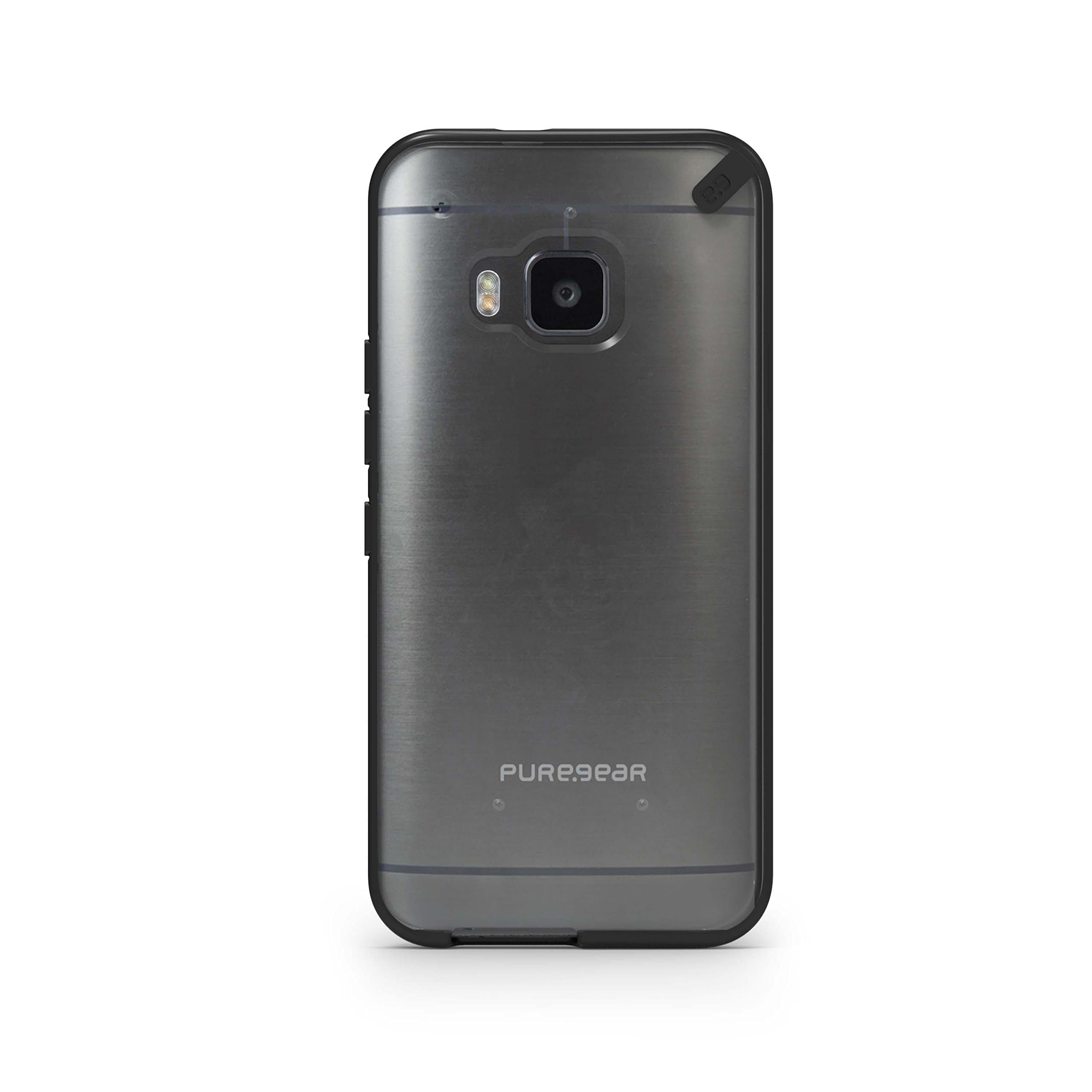 PureGear Slim Shell Case for HTC One M9 - Clear/Black