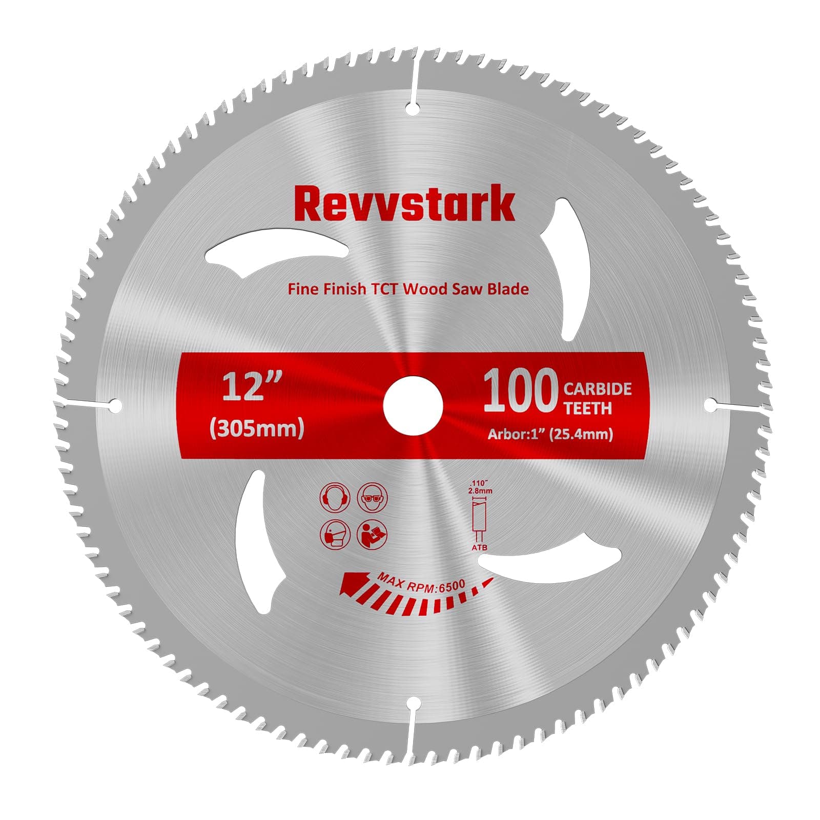 Revvstark Circular Saw Blade 12 Inch 100T for Cutting Various Wood