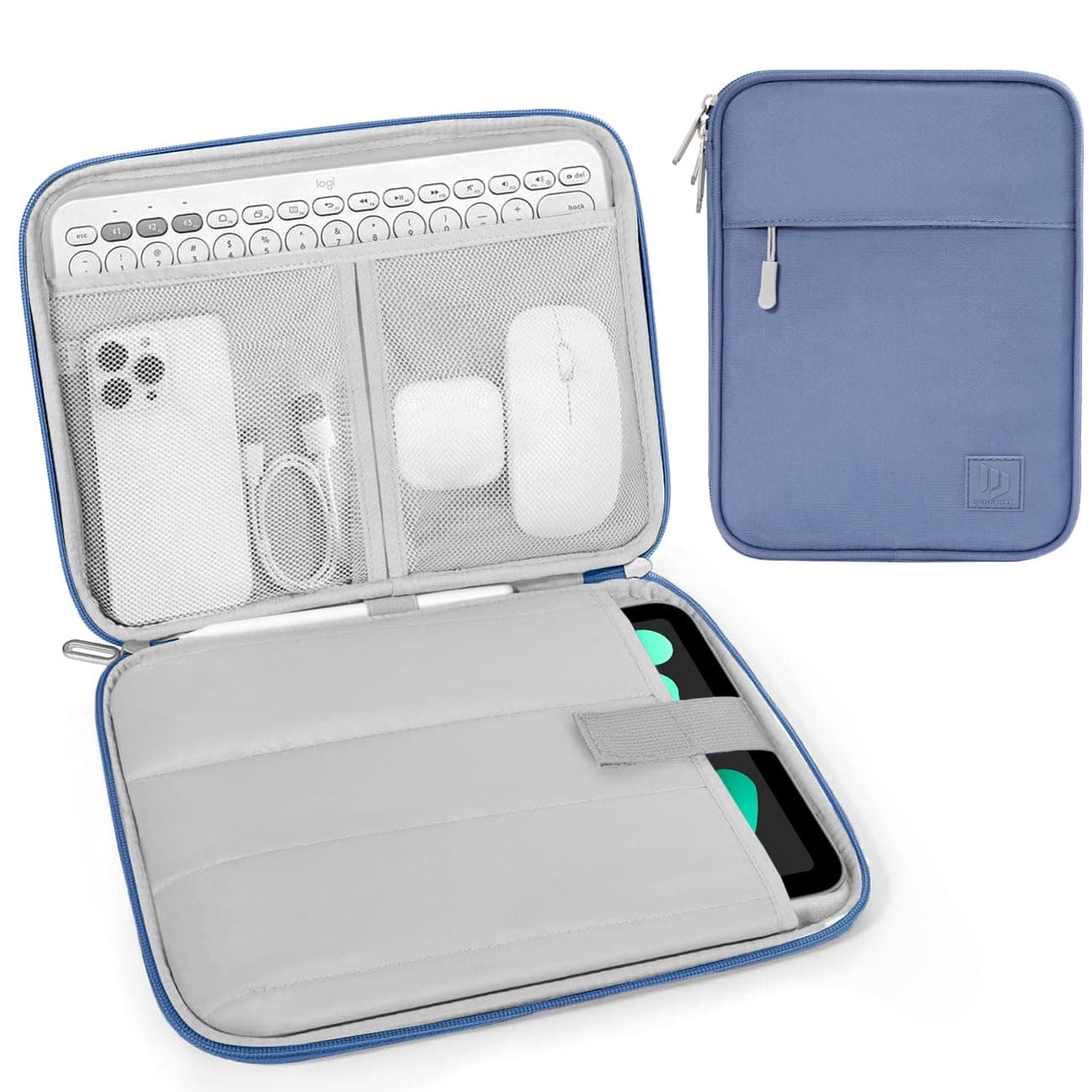 Dadanism 8-9 Inch Tablet Sleeve Padded Carrying Case, Blue